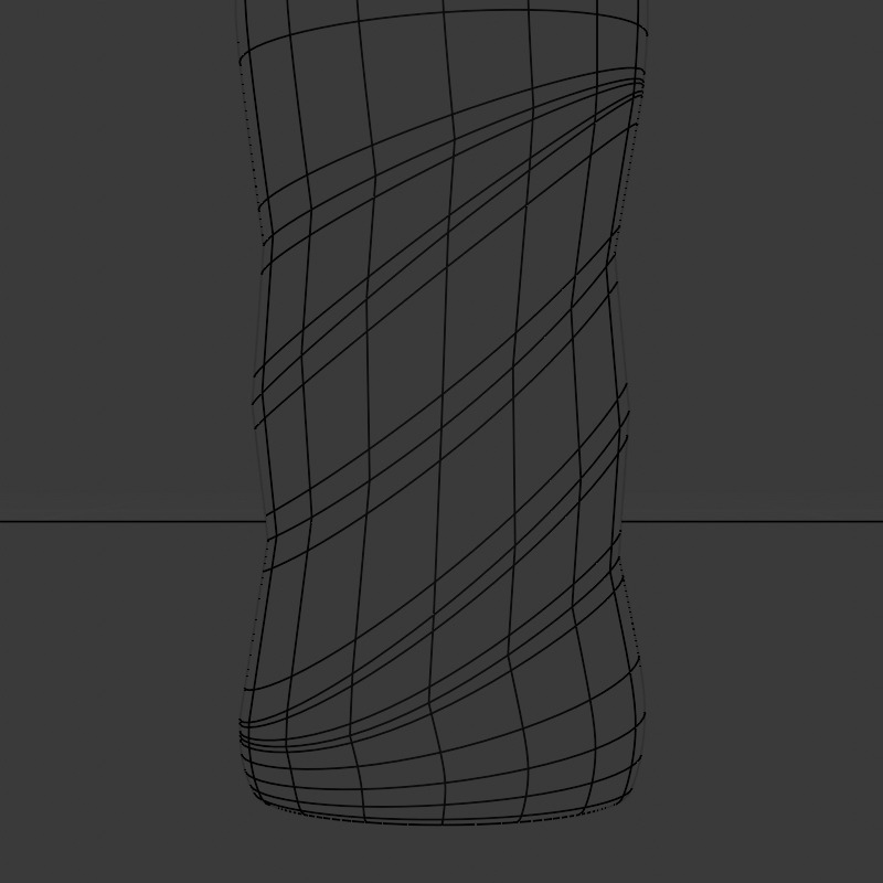 Pepsi Glass Bottle 3D model_13