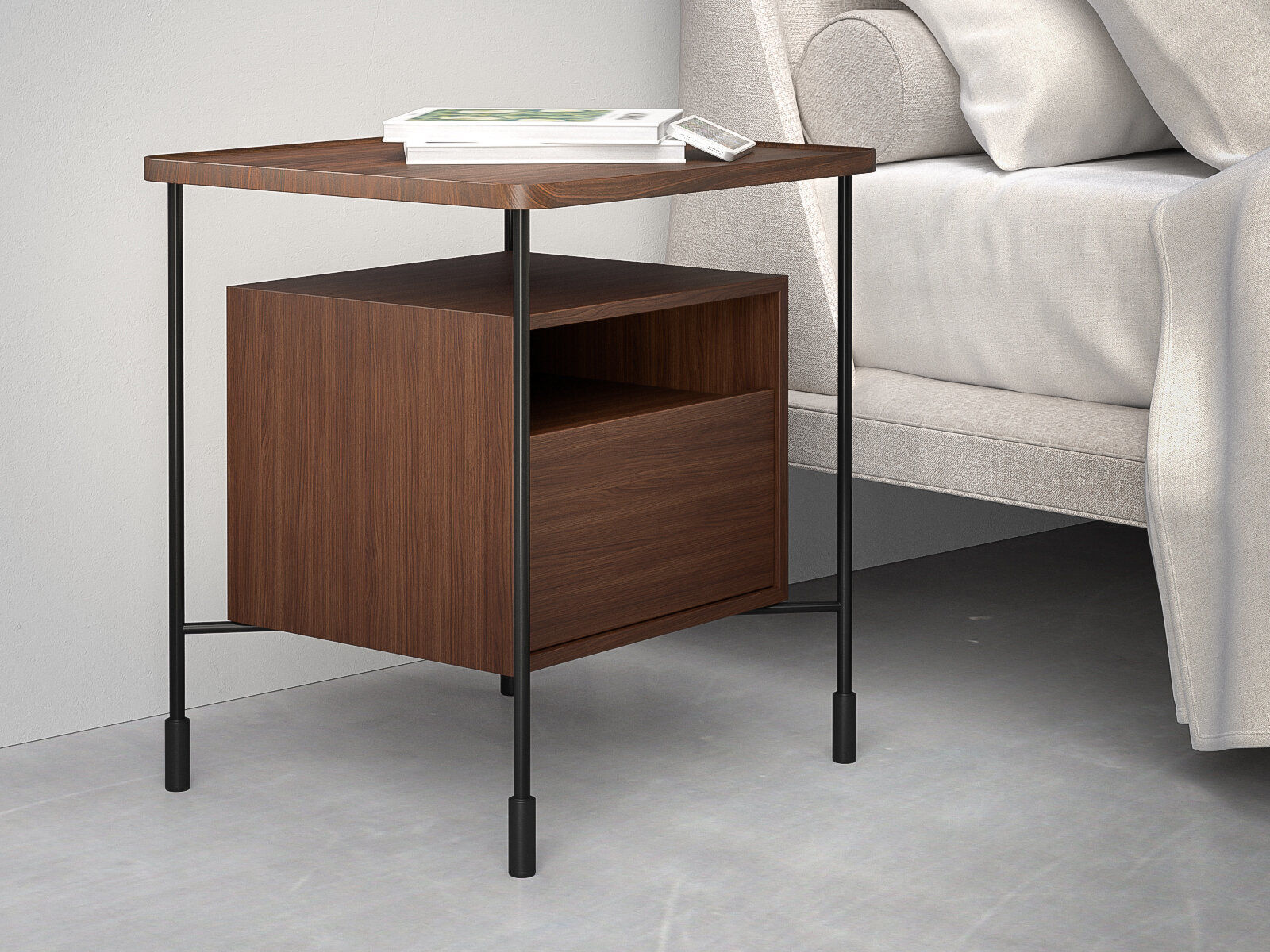 Passepartout Bedside Table 3D model_2