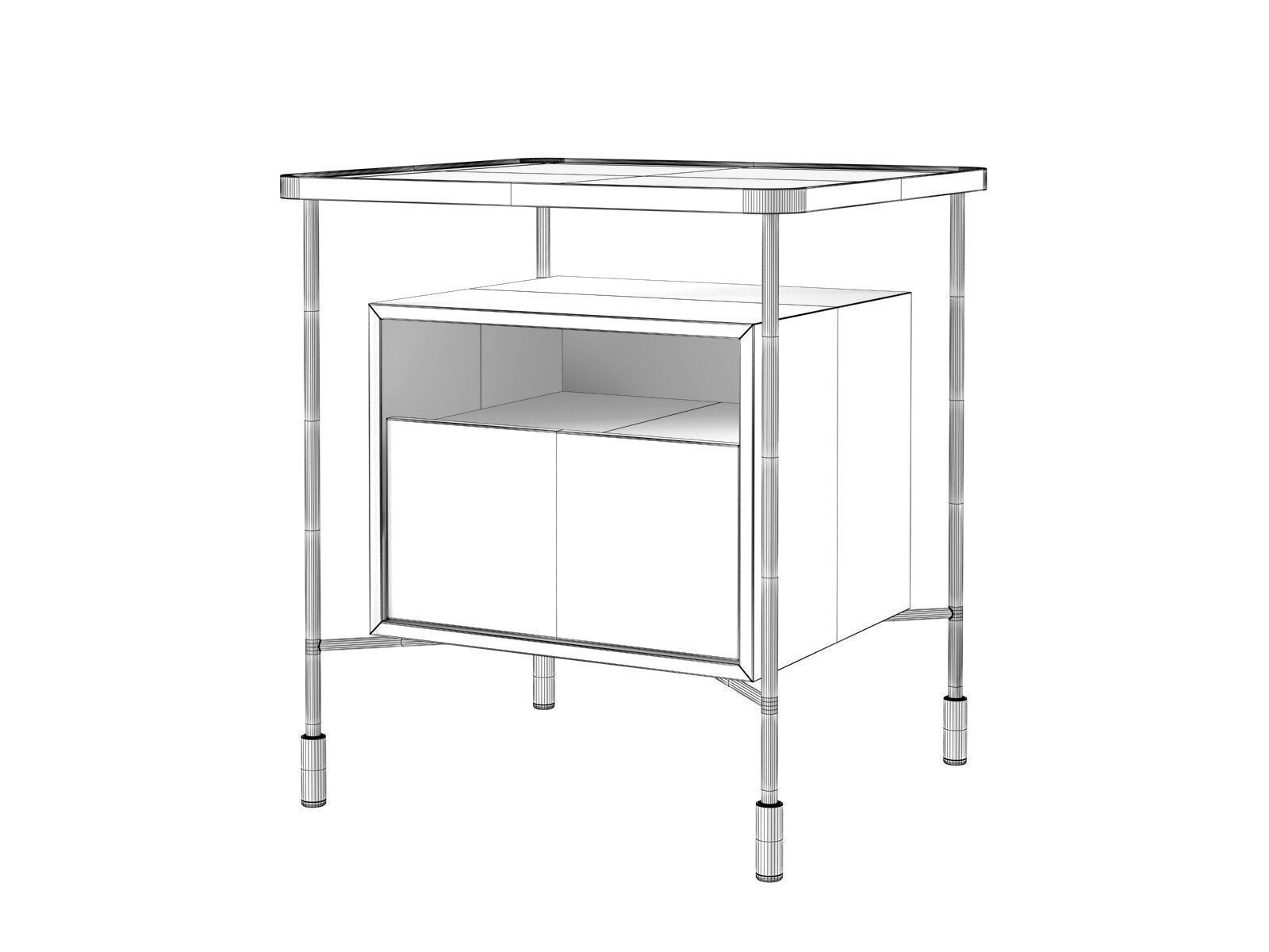 Passepartout Bedside Table 3D model_3