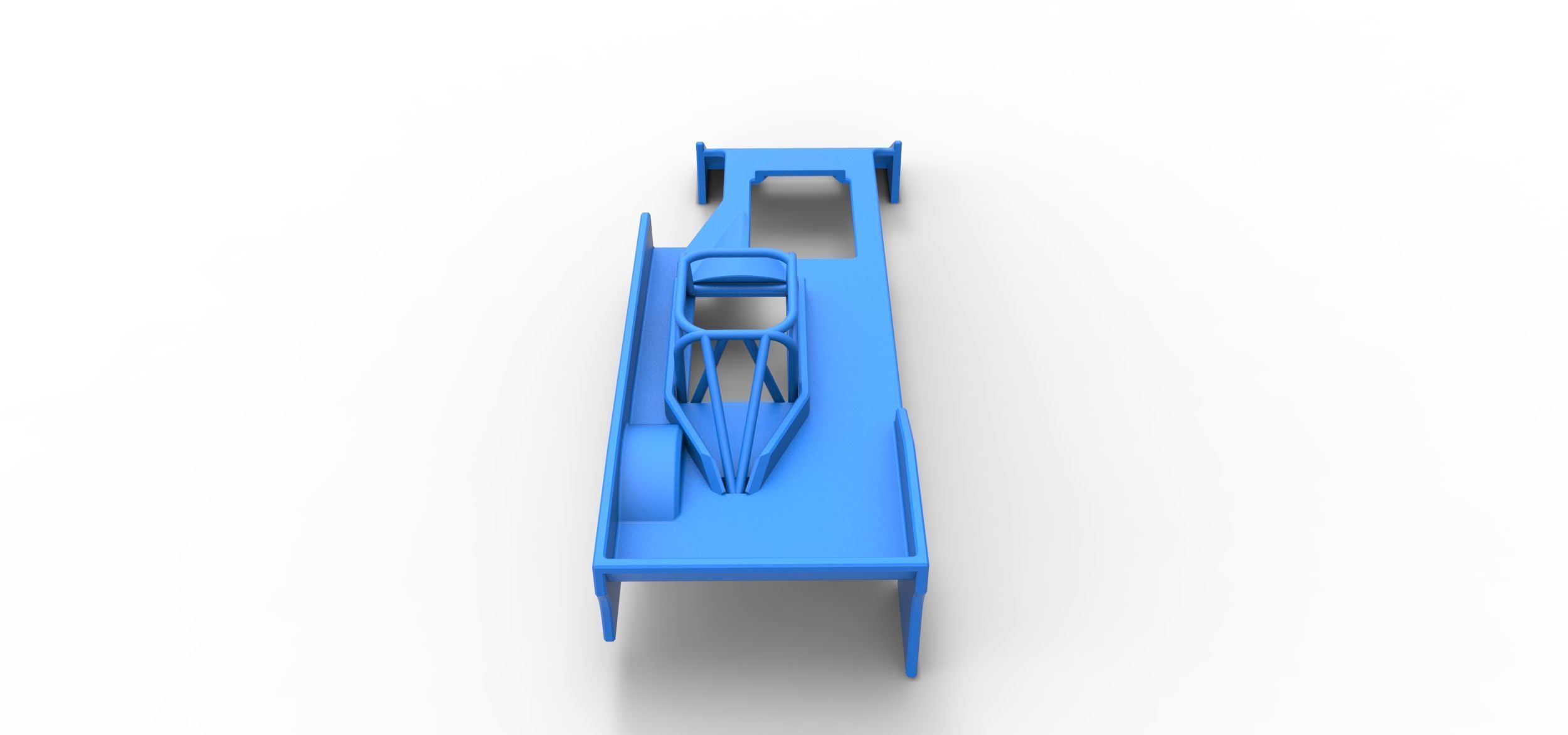 Shell of Small Block Supermodified race car Scale 1 to 25 3D print model_12