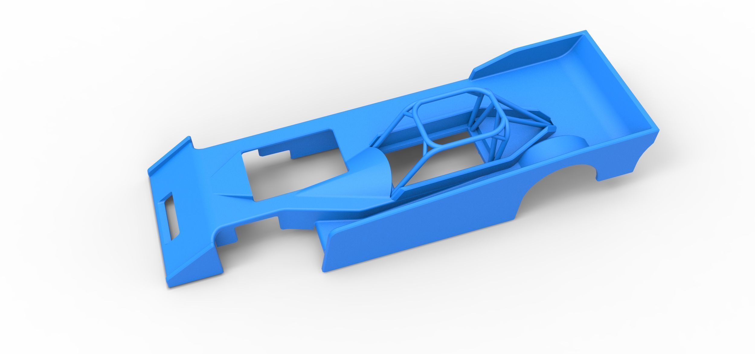 Shell of Small Block Supermodified race car Scale 1 to 25 3D print model_1