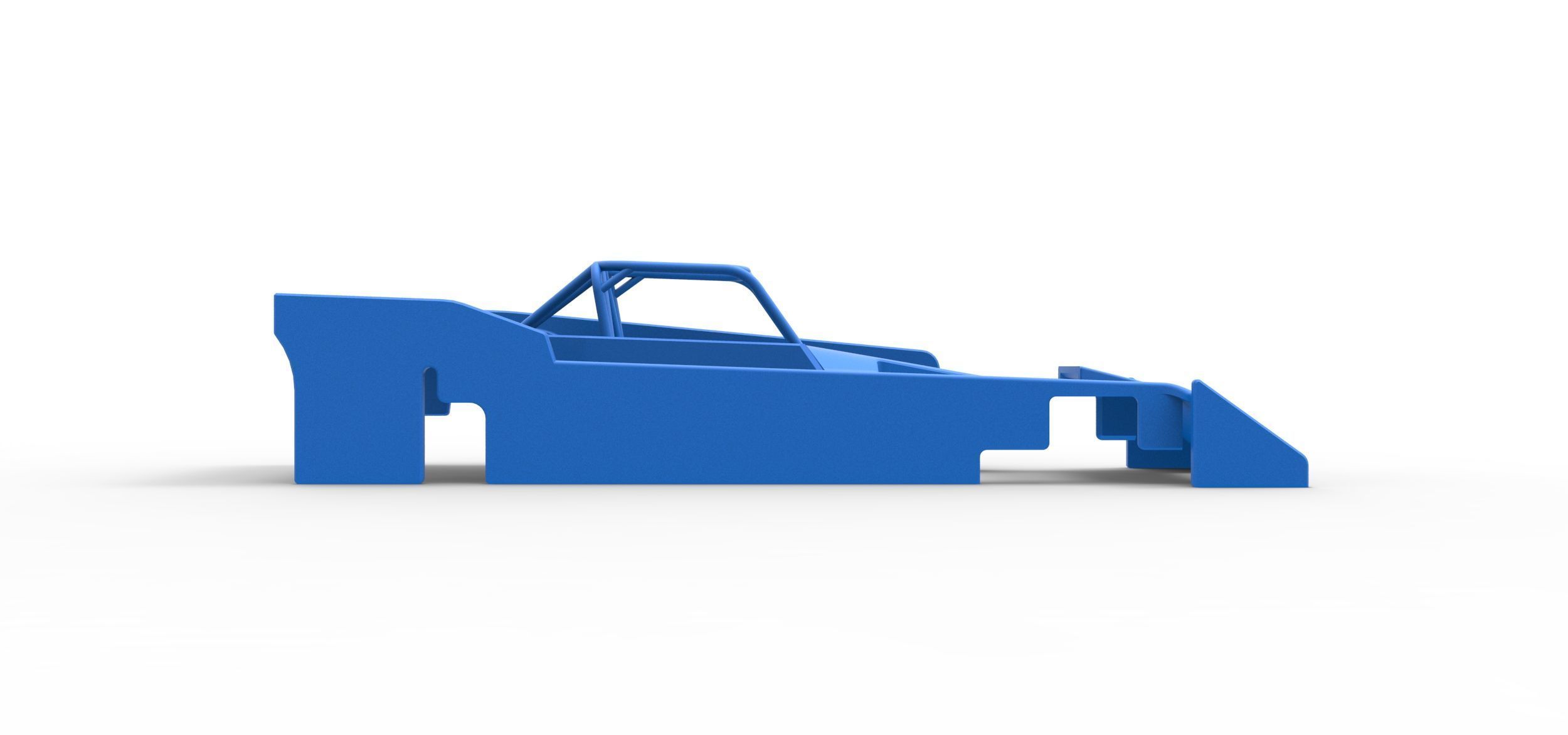 Shell of Small Block Supermodified race car Scale 1 to 25 3D print model_14