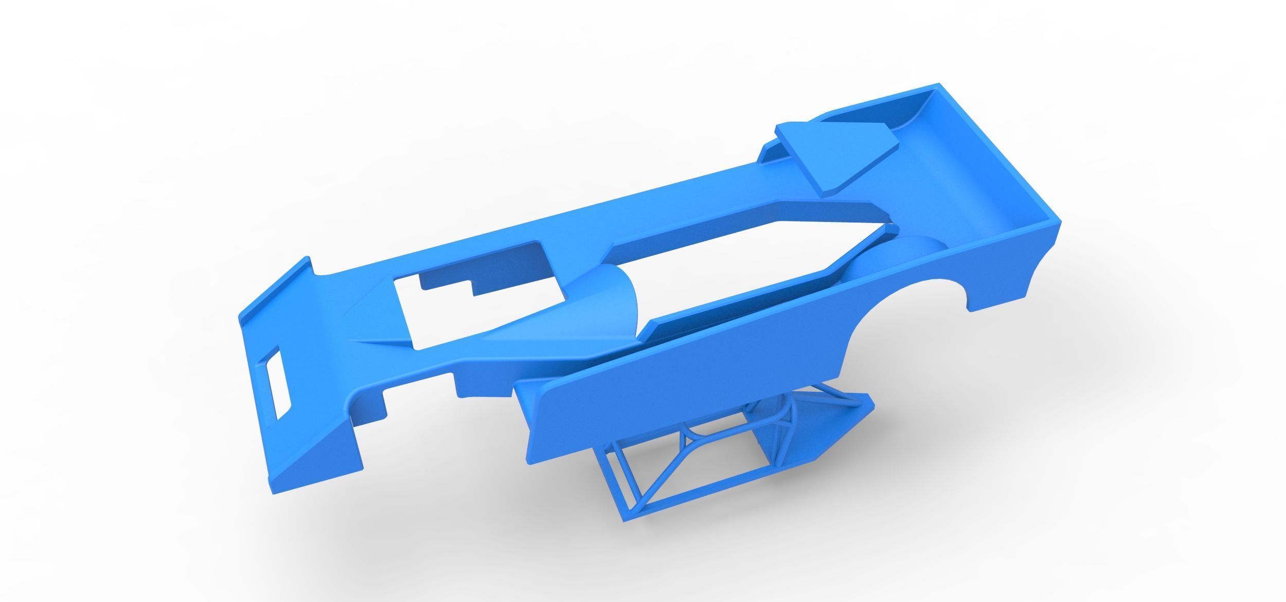 Shell of Small Block Supermodified race car Scale 1 to 25 3D print model_19