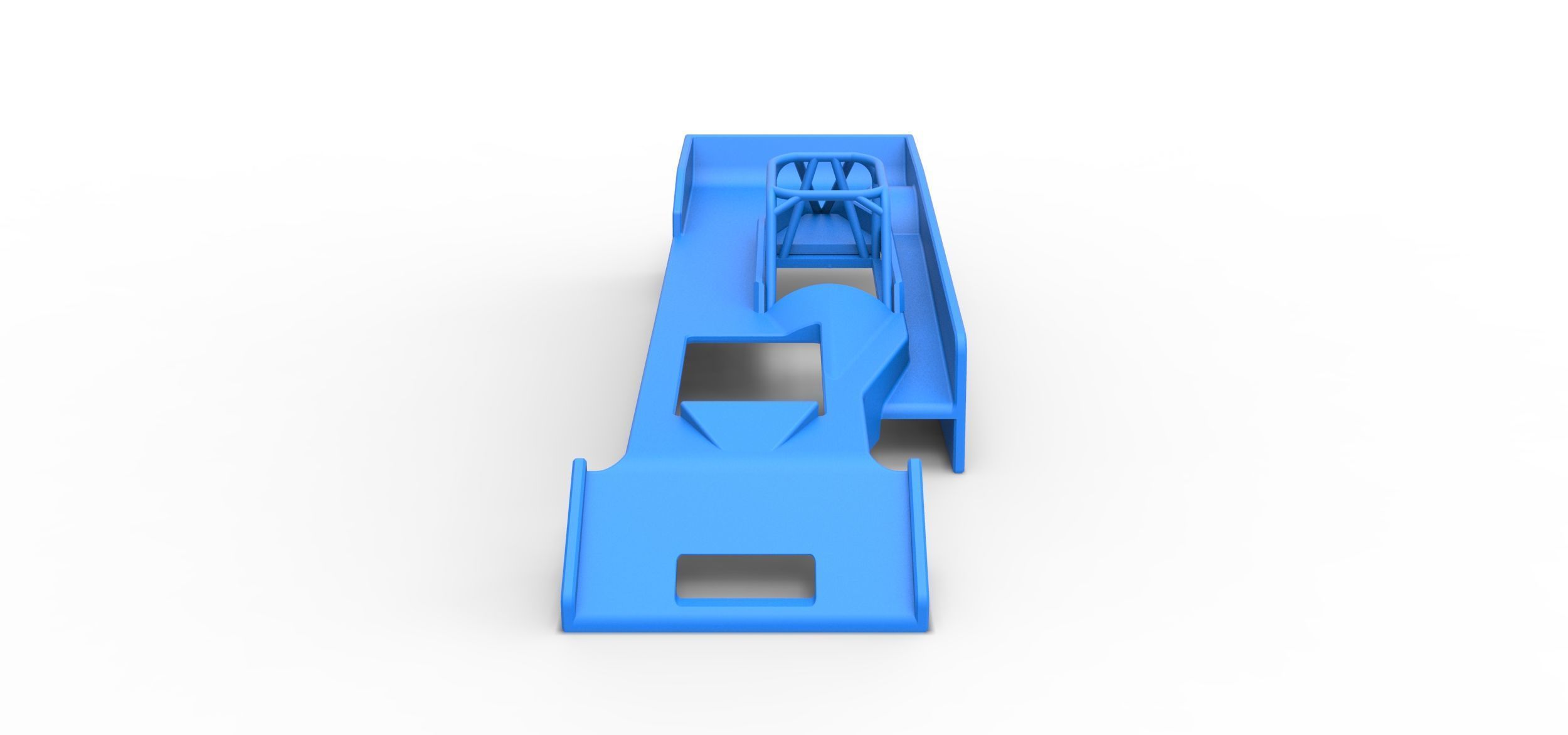 Shell of Small Block Supermodified race car Scale 1 to 25 3D print model_5