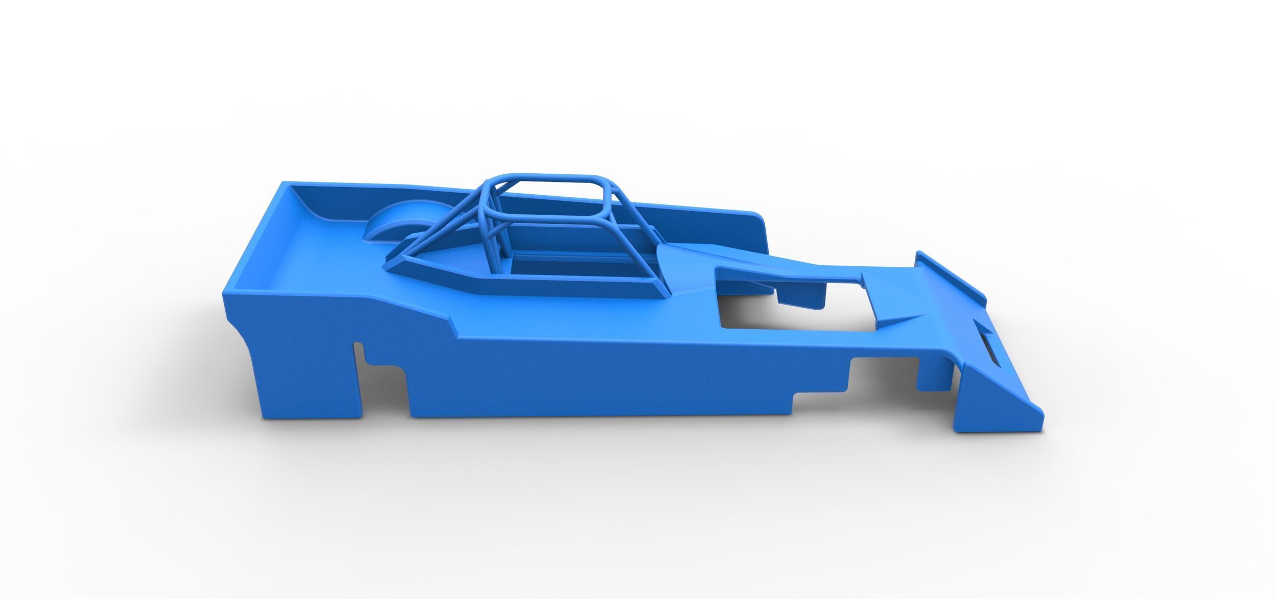 Shell of Small Block Supermodified race car Scale 1 to 25 3D print model_15