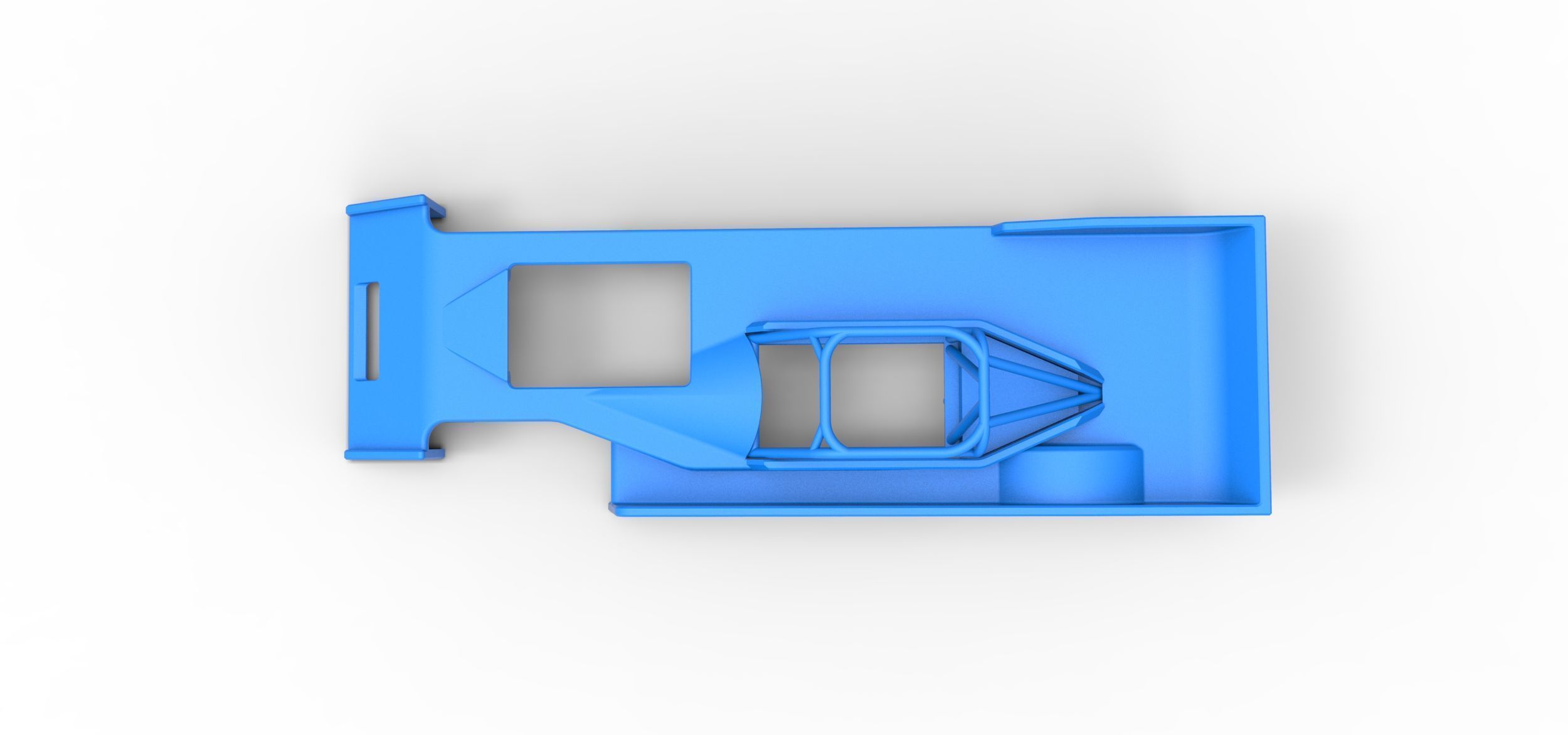 Shell of Small Block Supermodified race car Scale 1 to 25 3D print model_8