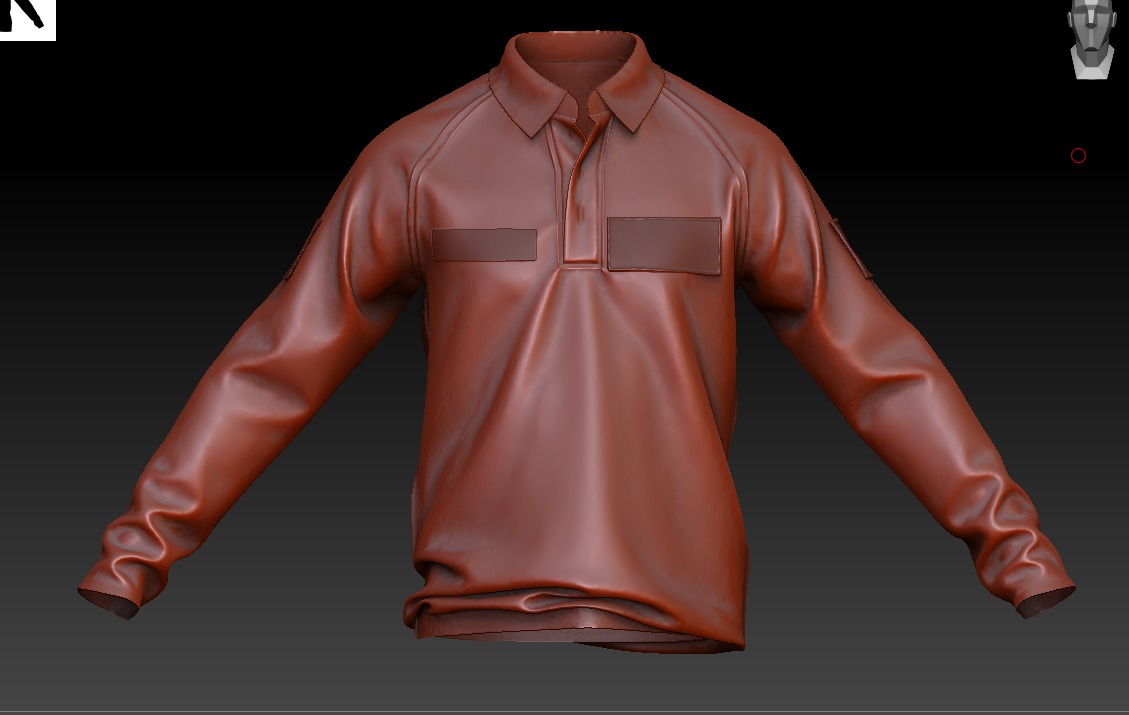 City of London Police Shirt Uniform FIVEM  GTA EUP outfit Low-poly 3D model_26