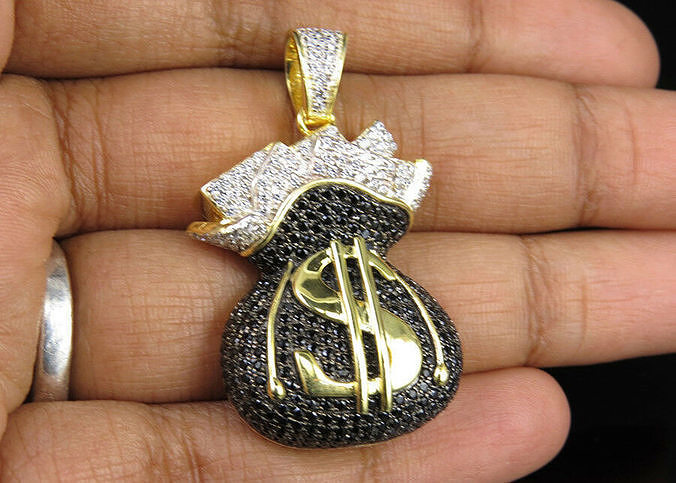 Diamond Treasure Bag locket  3D print model