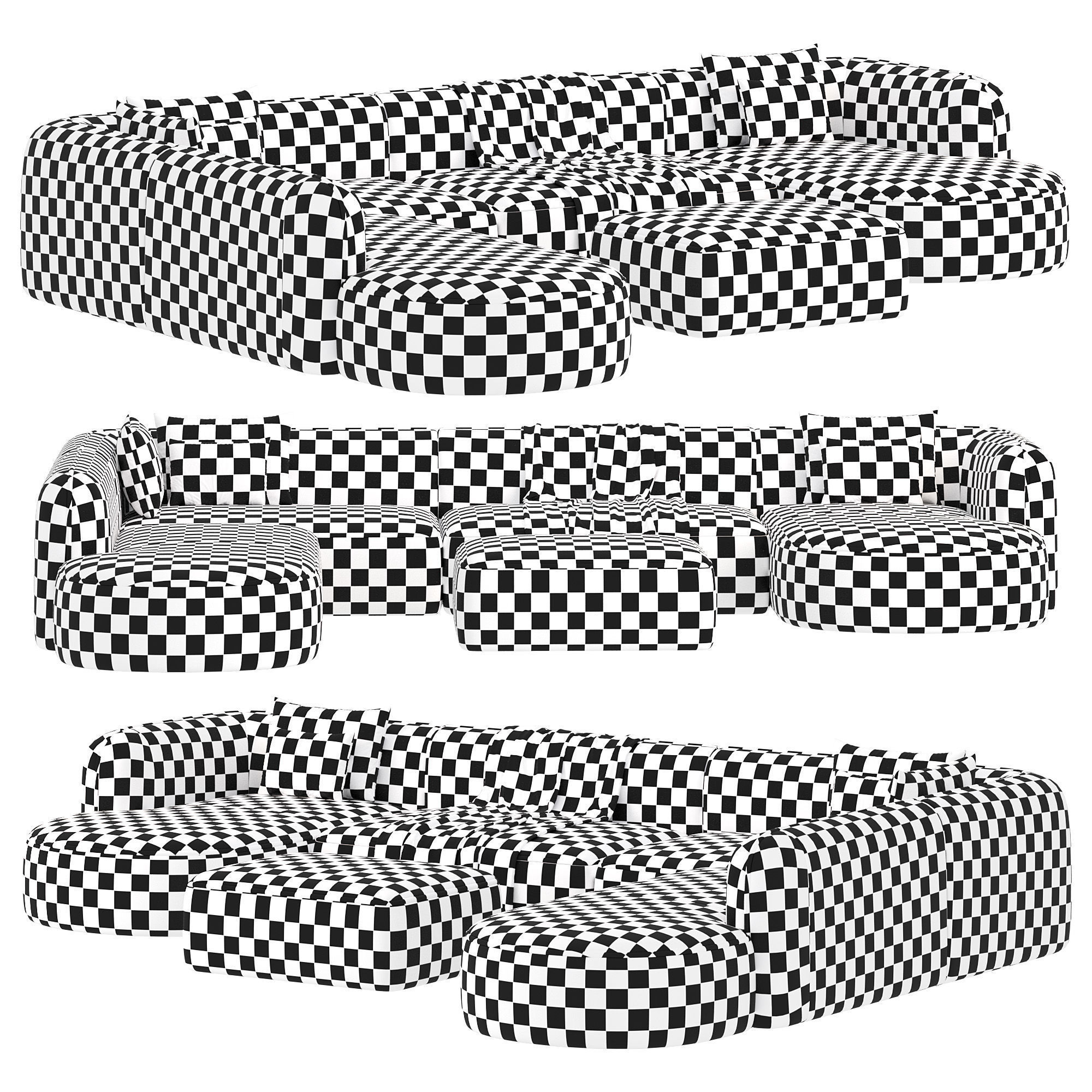 Royalty Modular Sofa by Luzaro 3D model_5