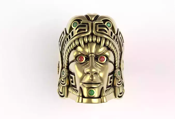 Warrior Face Ring