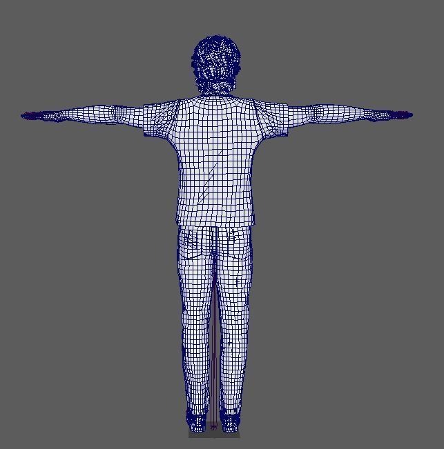 Somerhalder Character Low-poly 3D model_26