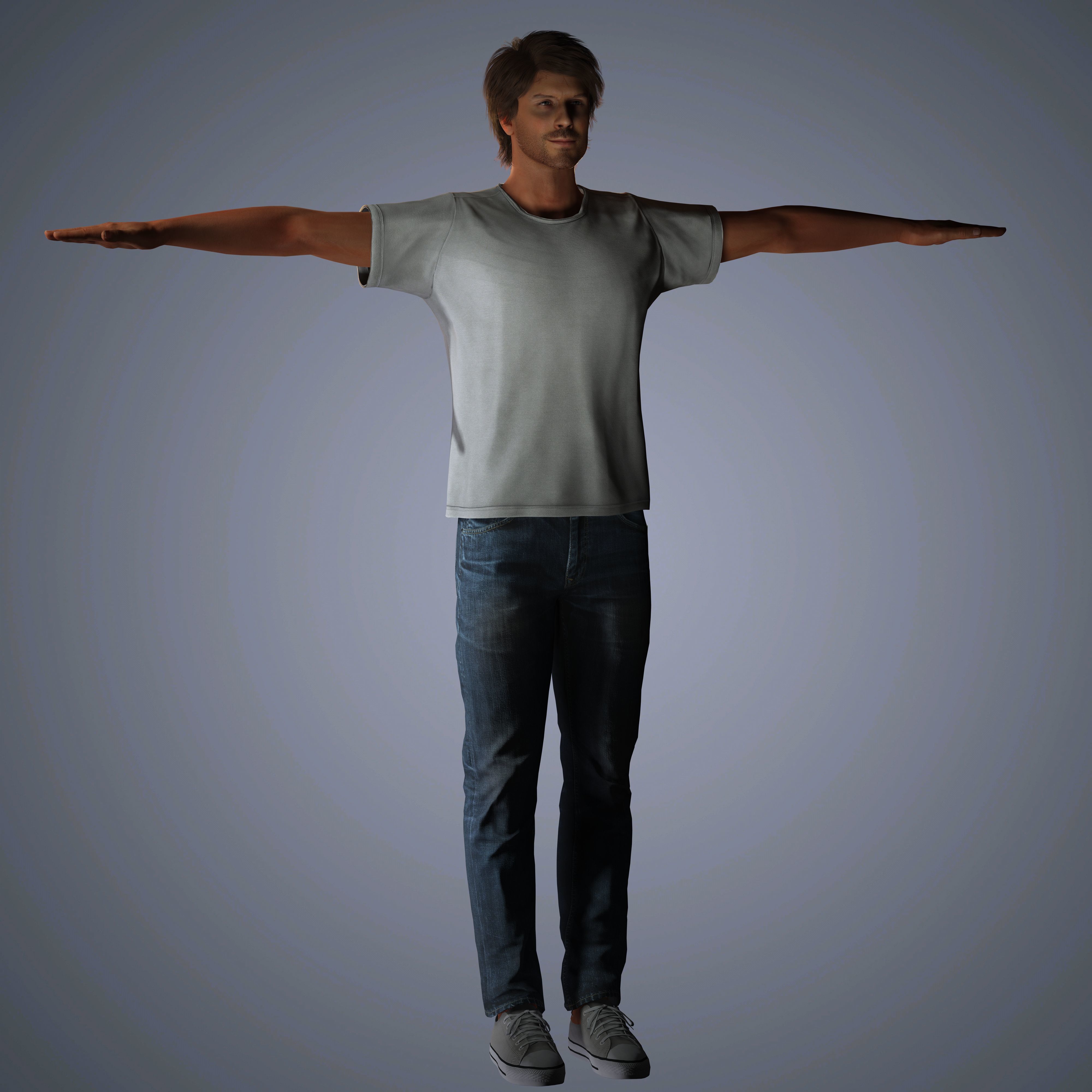 Somerhalder Character Low-poly 3D model_19