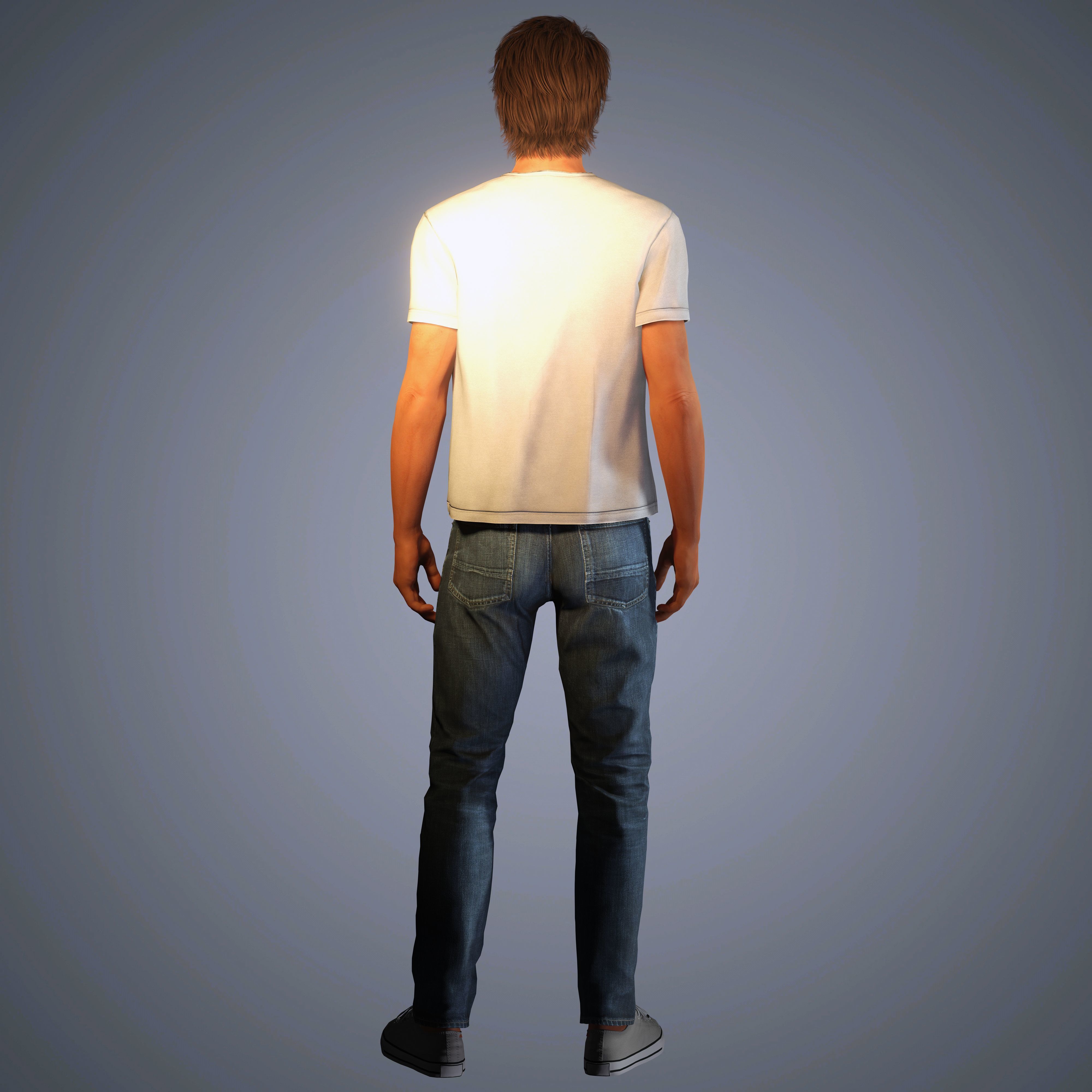 Somerhalder Character Low-poly 3D model_13