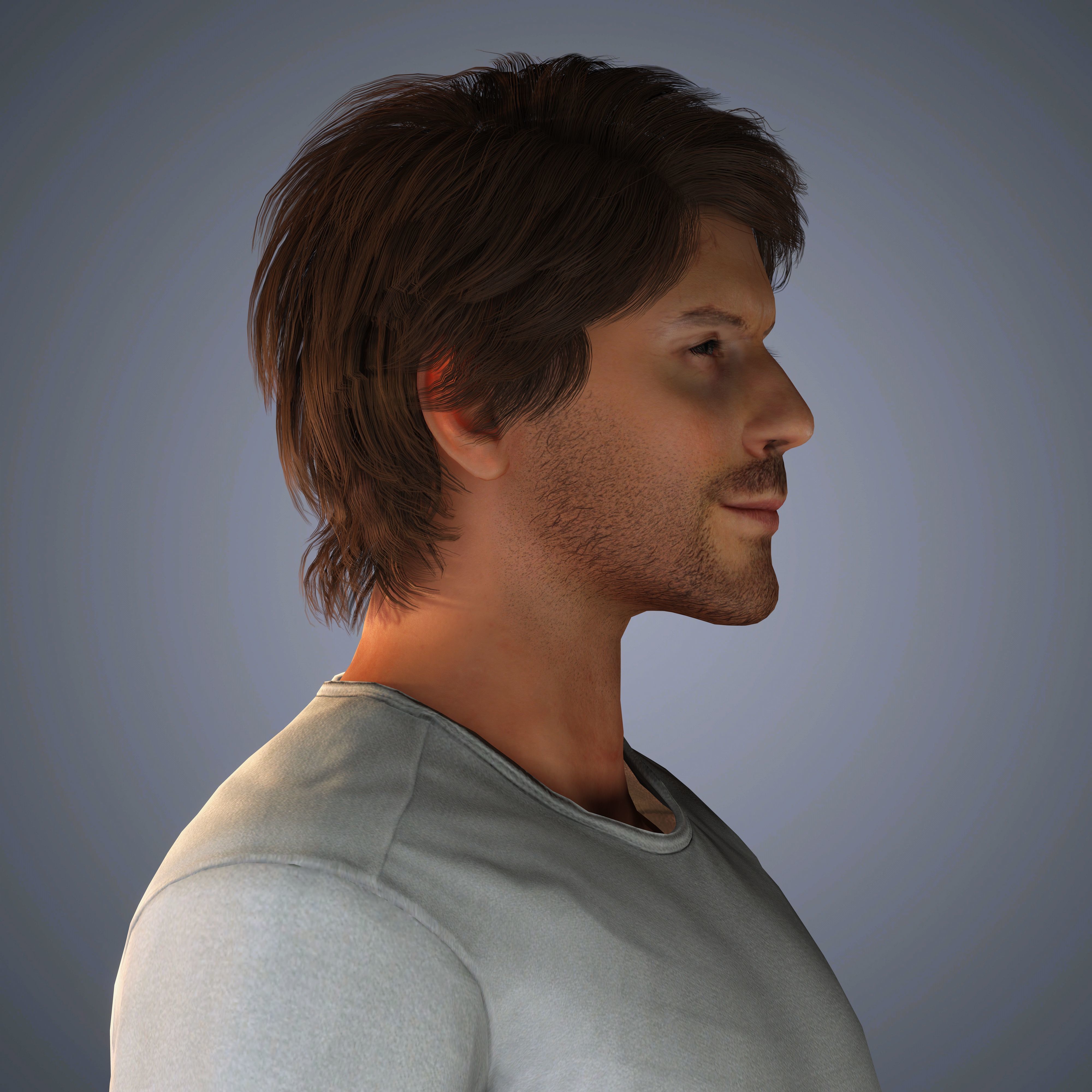 Somerhalder Character Low-poly 3D model_8