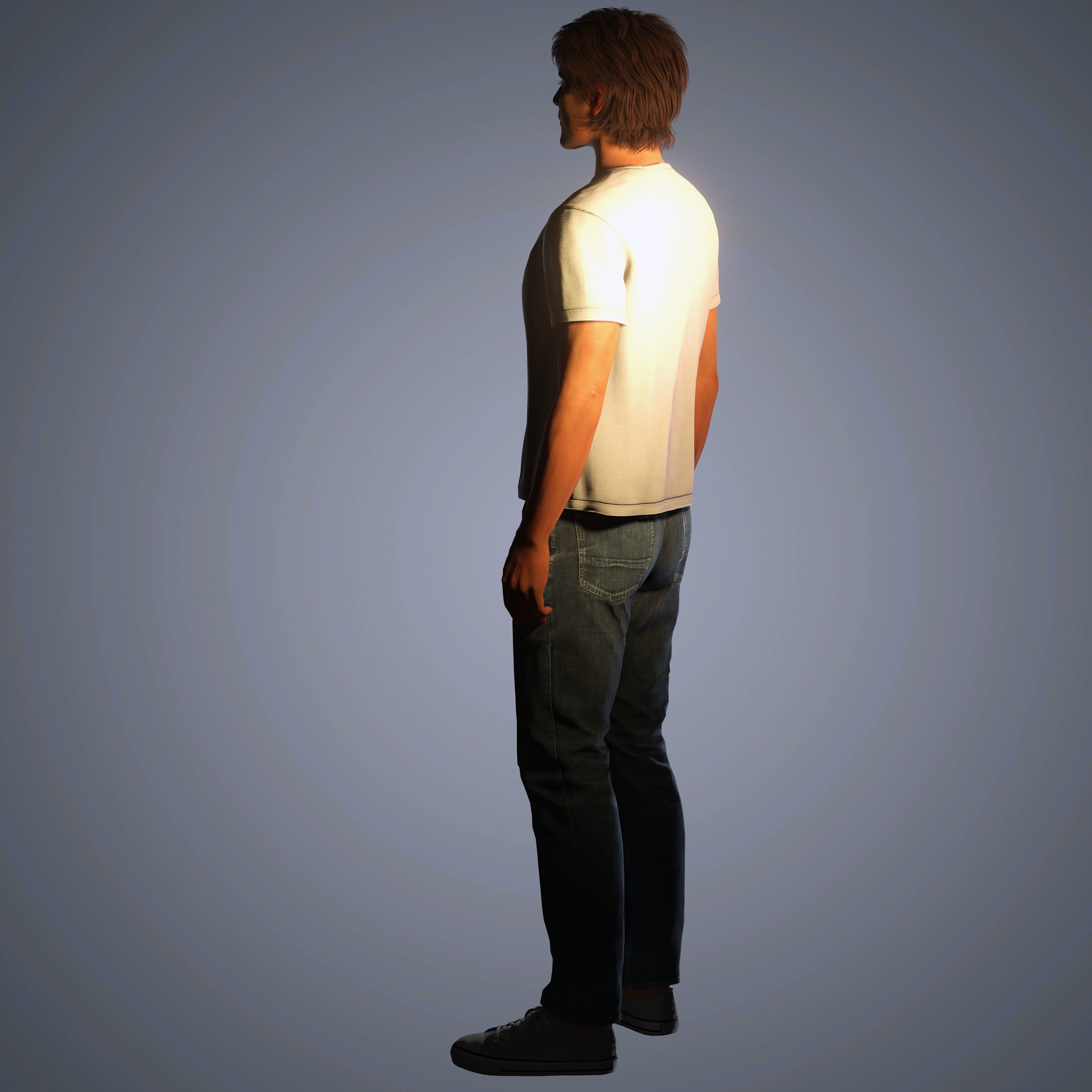 Somerhalder Character Low-poly 3D model_14