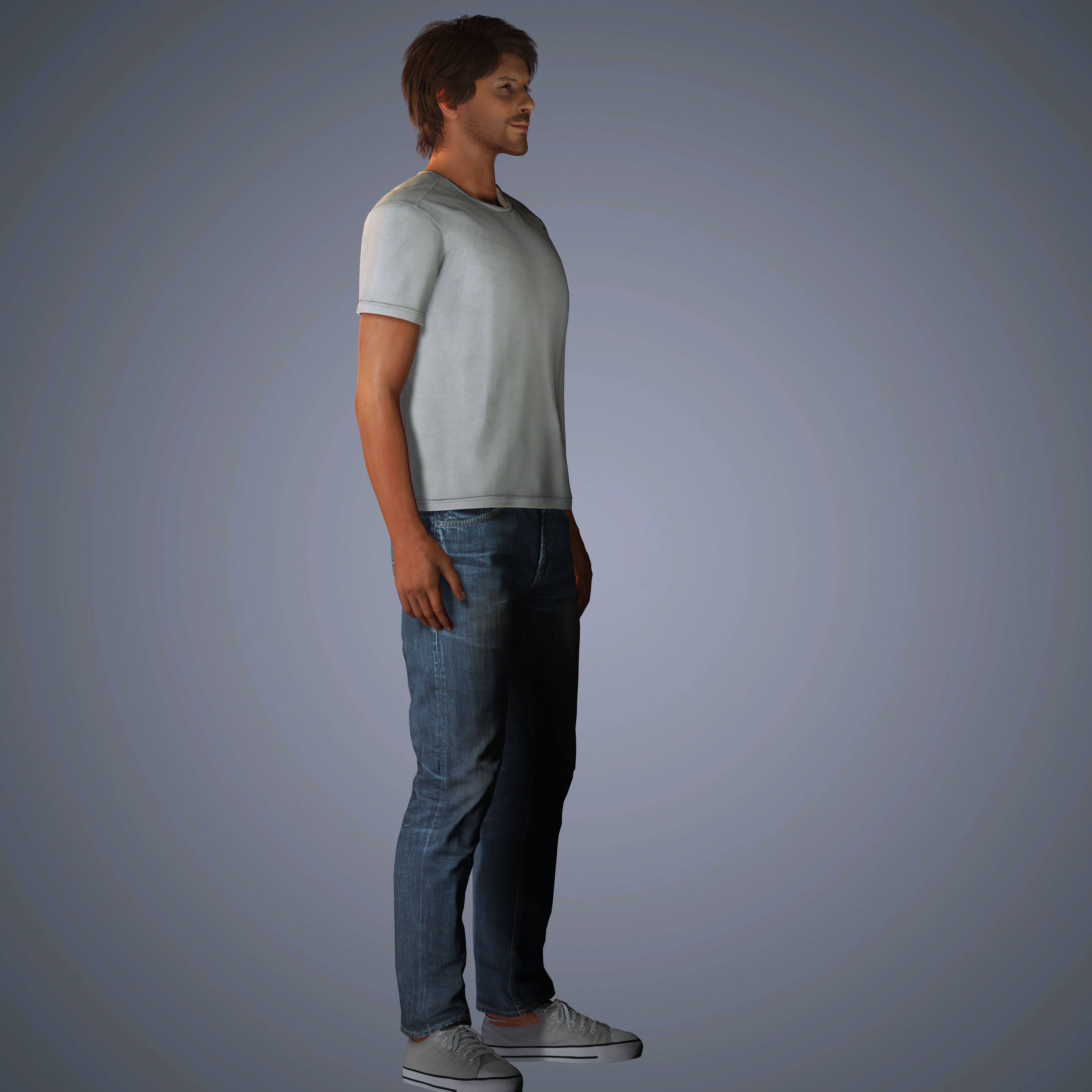 Somerhalder Character Low-poly 3D model_11