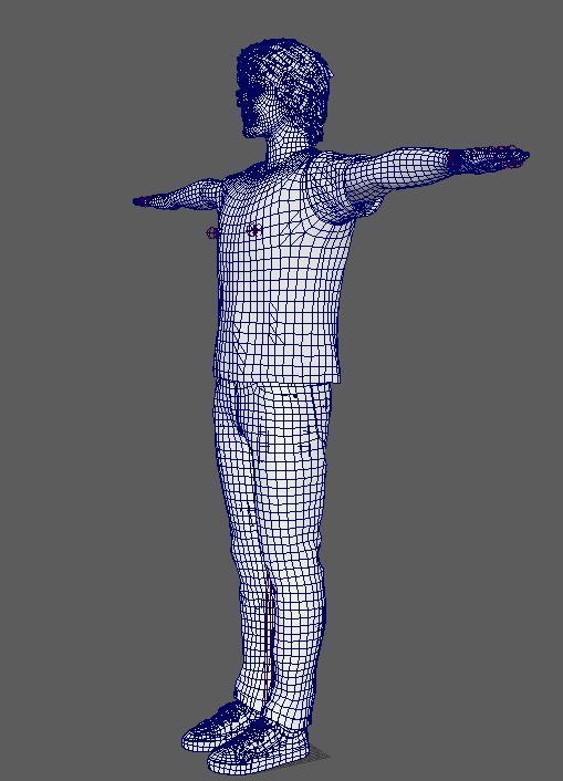 Somerhalder Character Low-poly 3D model_28