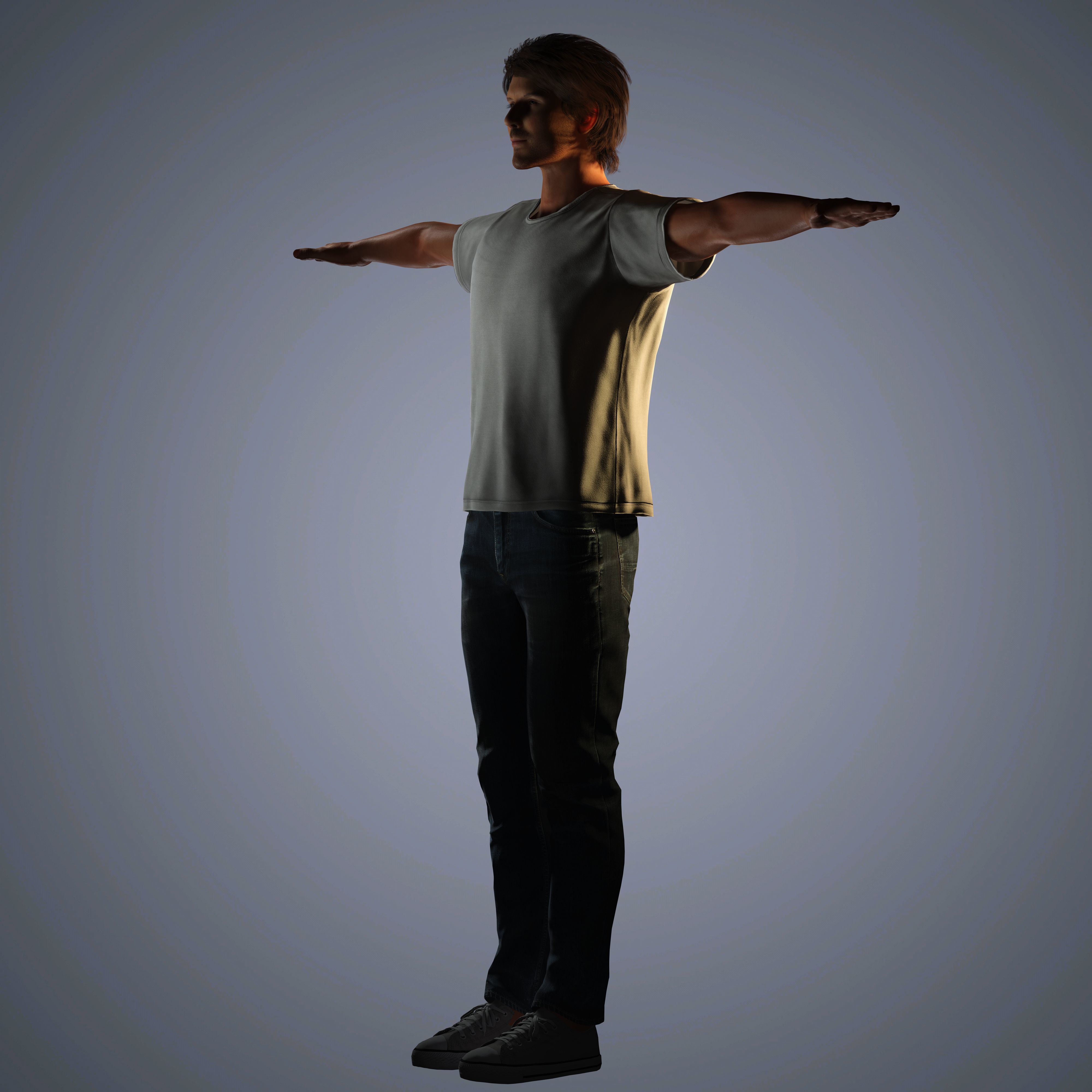 Somerhalder Character Low-poly 3D model_17