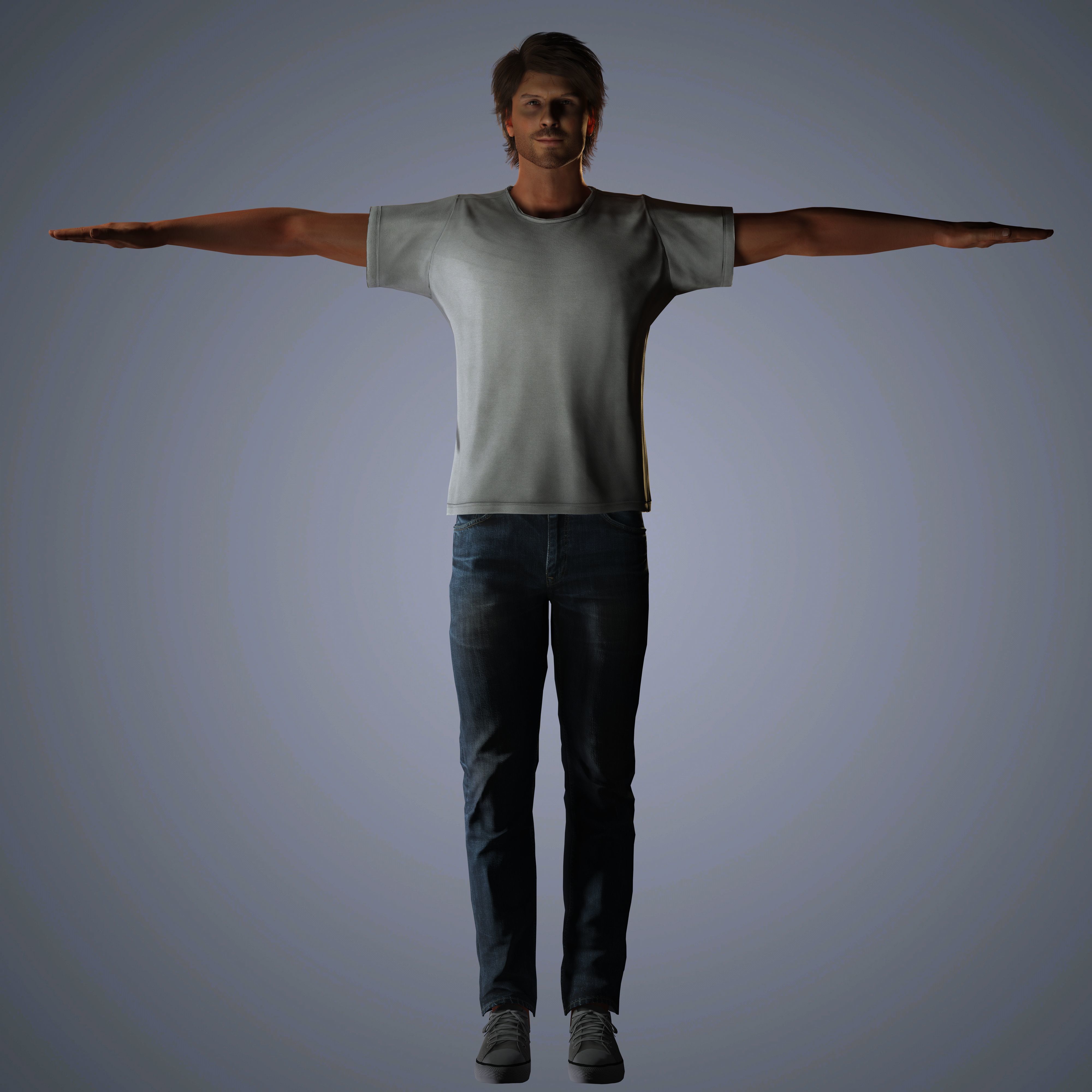 Somerhalder Character Low-poly 3D model_20