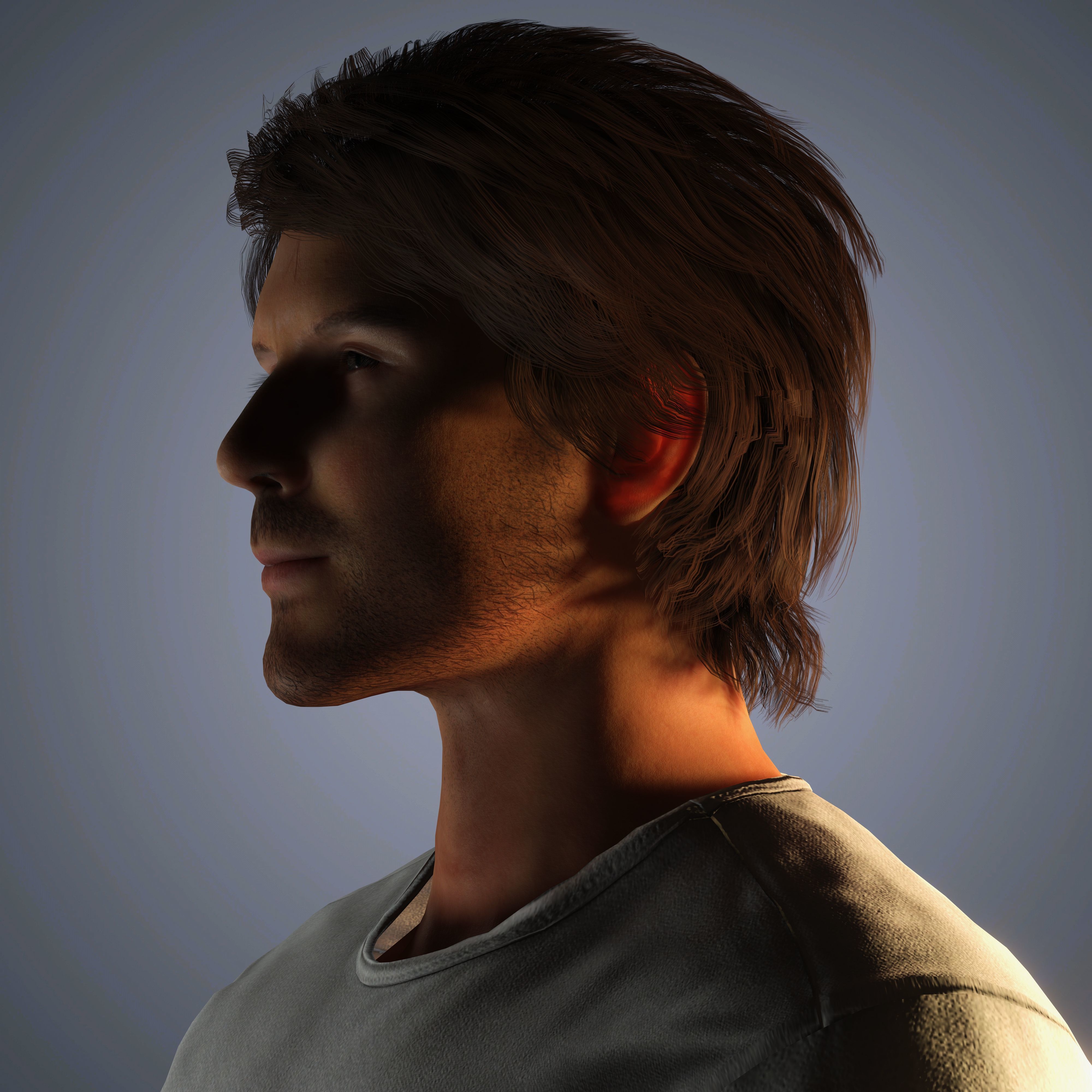 Somerhalder Character Low-poly 3D model_7
