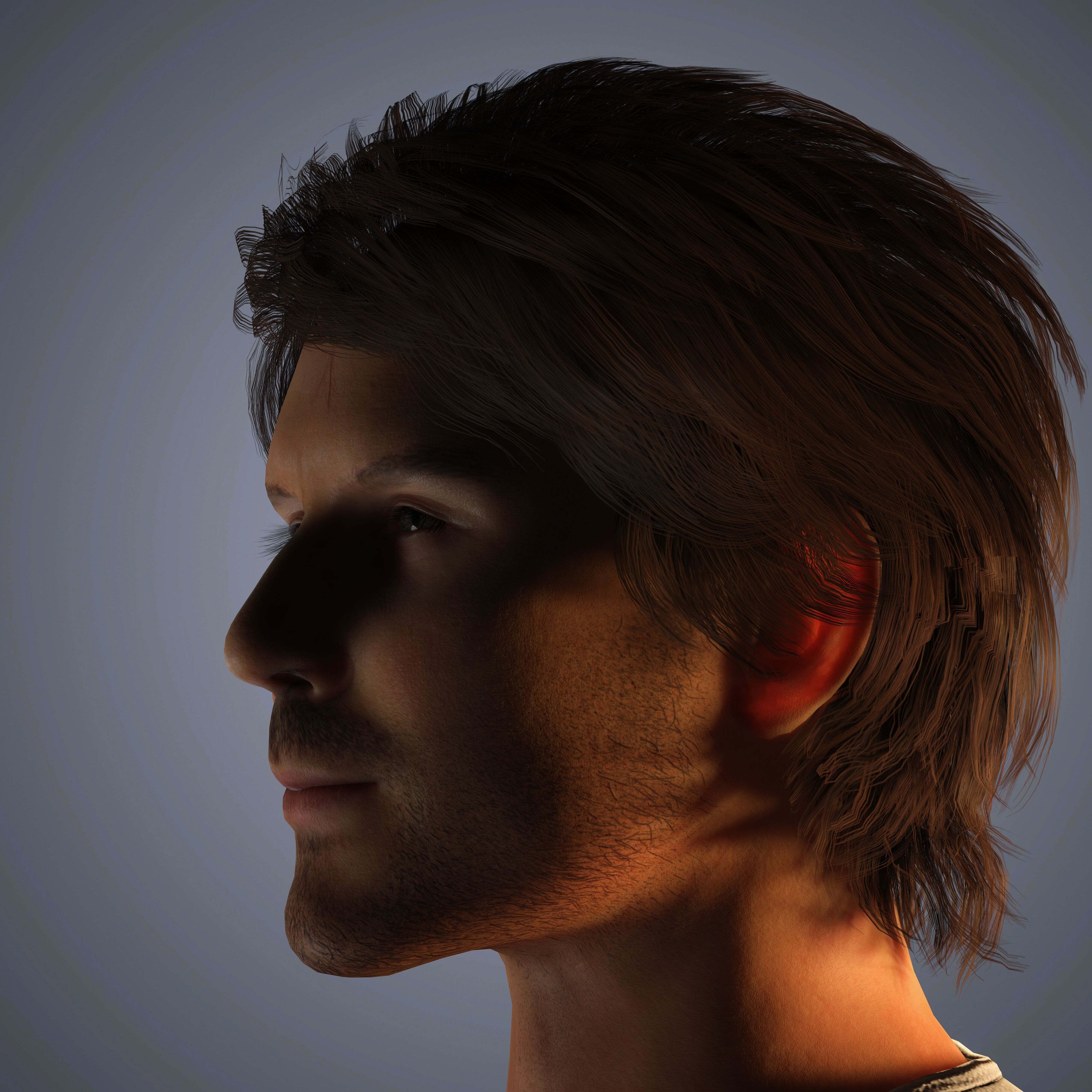 Somerhalder Character Low-poly 3D model_4