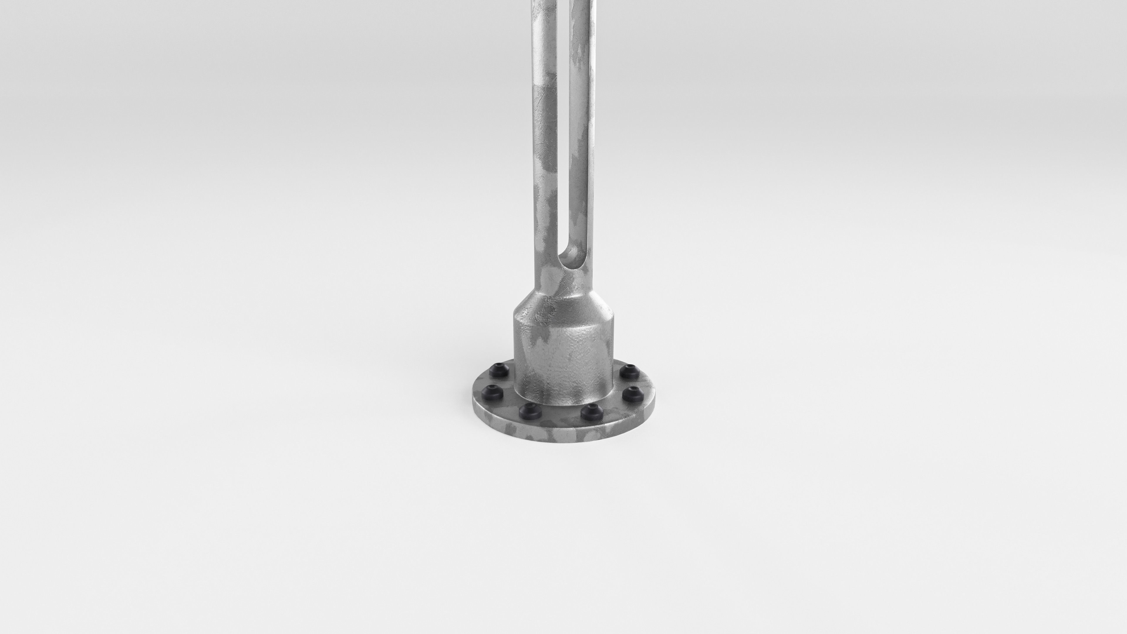 Sci-Fi Light Pole Low-poly 3D model_2