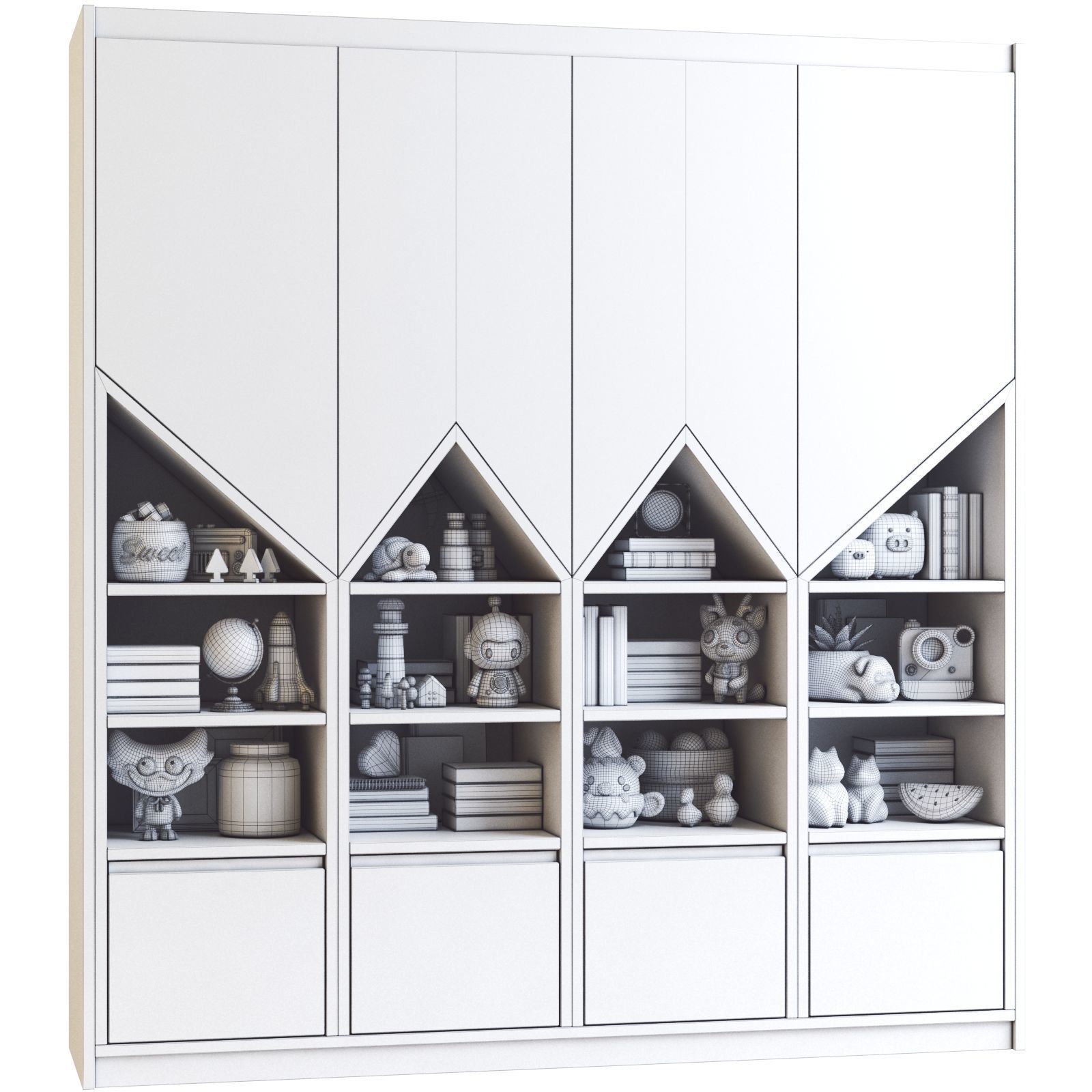 Furniture for nursery 18 3D model_2