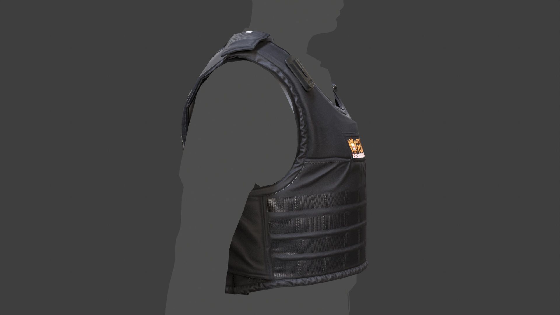 City of London Police Vest Accessories FIVEM EUP GTA Uniform Low-poly 3D model_8