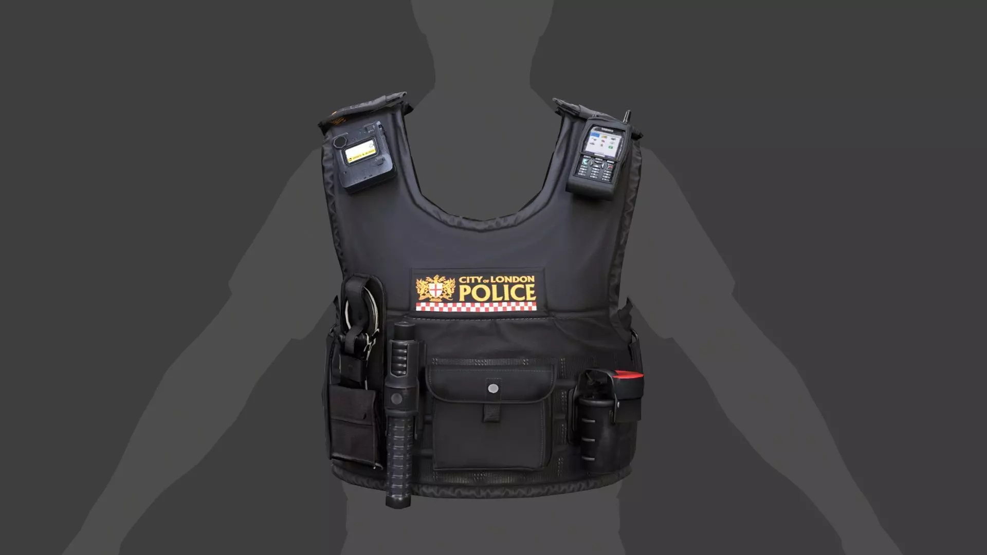 City of London Police Vest Accessories FIVEM EUP GTA Uniform Low-poly 3D model_0