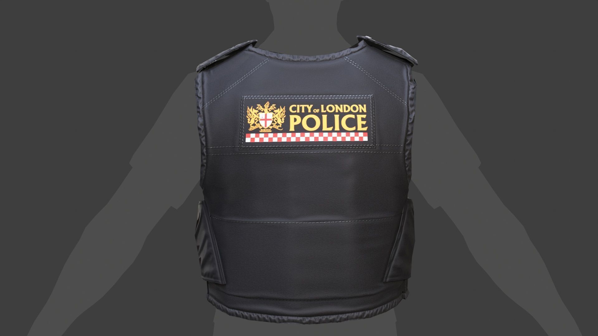 City of London Police Vest Accessories FIVEM EUP GTA Uniform Low-poly 3D model_11