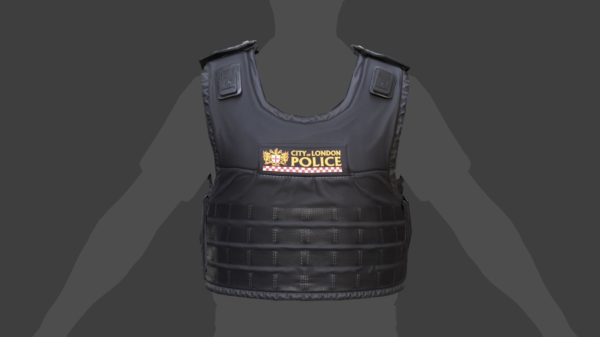 City of London Police Vest Accessories FIVEM EUP GTA Uniform Low-poly 3D model_7