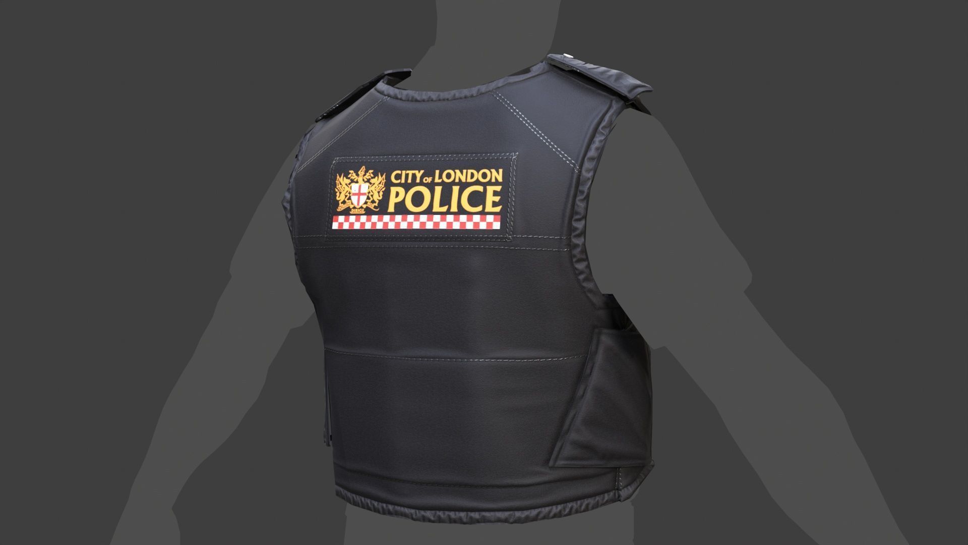City of London Police Vest Accessories FIVEM EUP GTA Uniform Low-poly 3D model_10