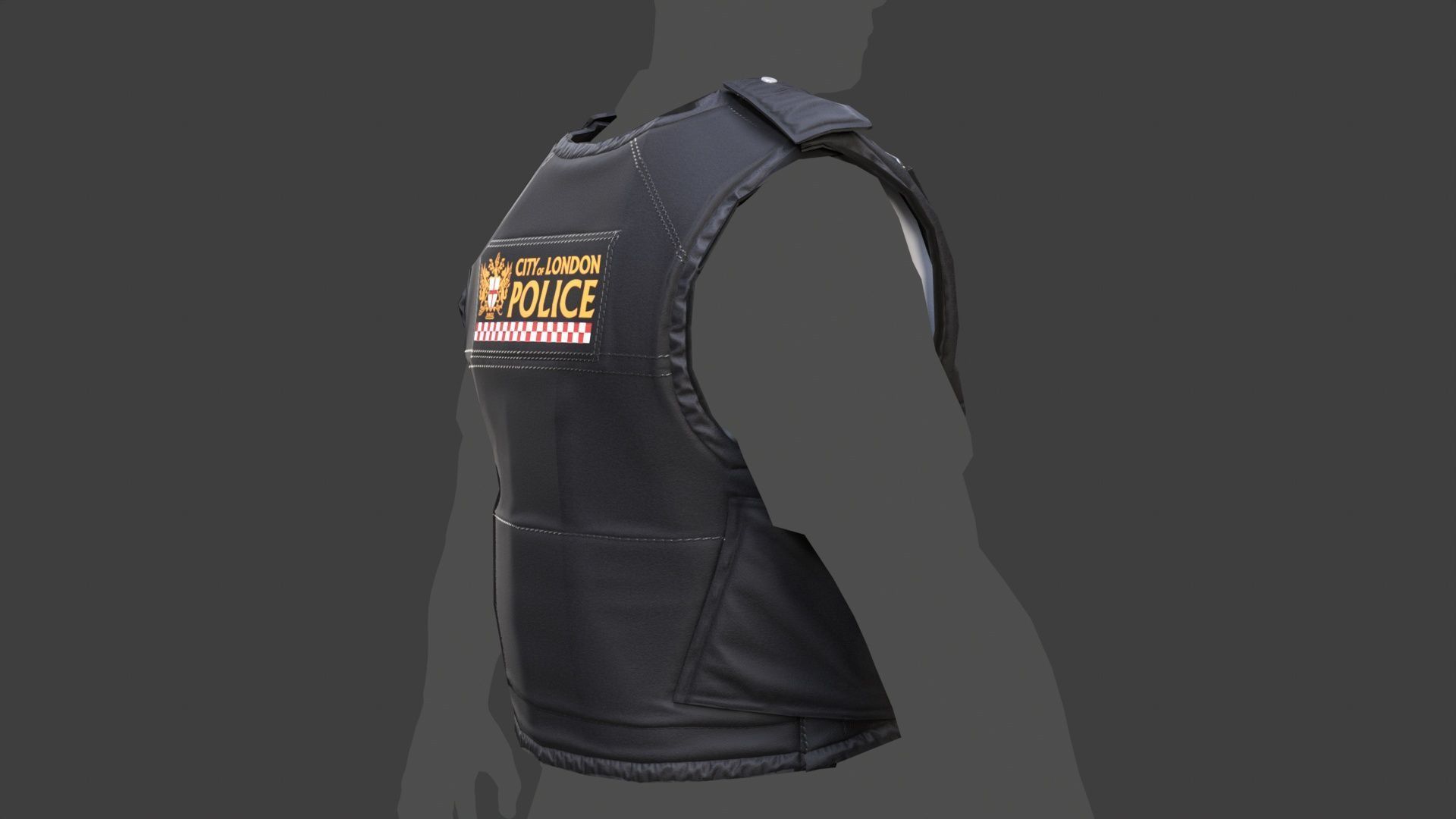 City of London Police Vest Accessories FIVEM EUP GTA Uniform Low-poly 3D model_9