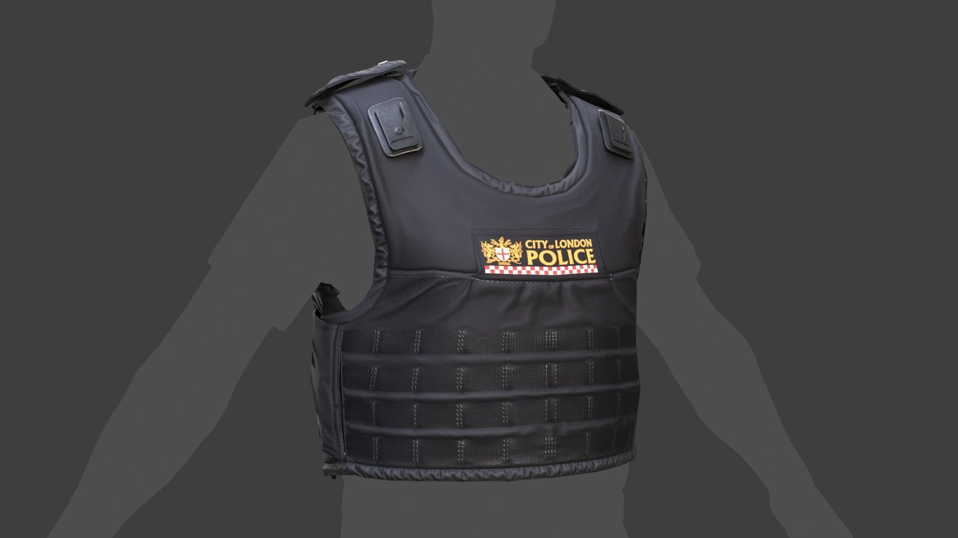 City of London Police Vest Accessories FIVEM EUP GTA Uniform Low-poly 3D model_6