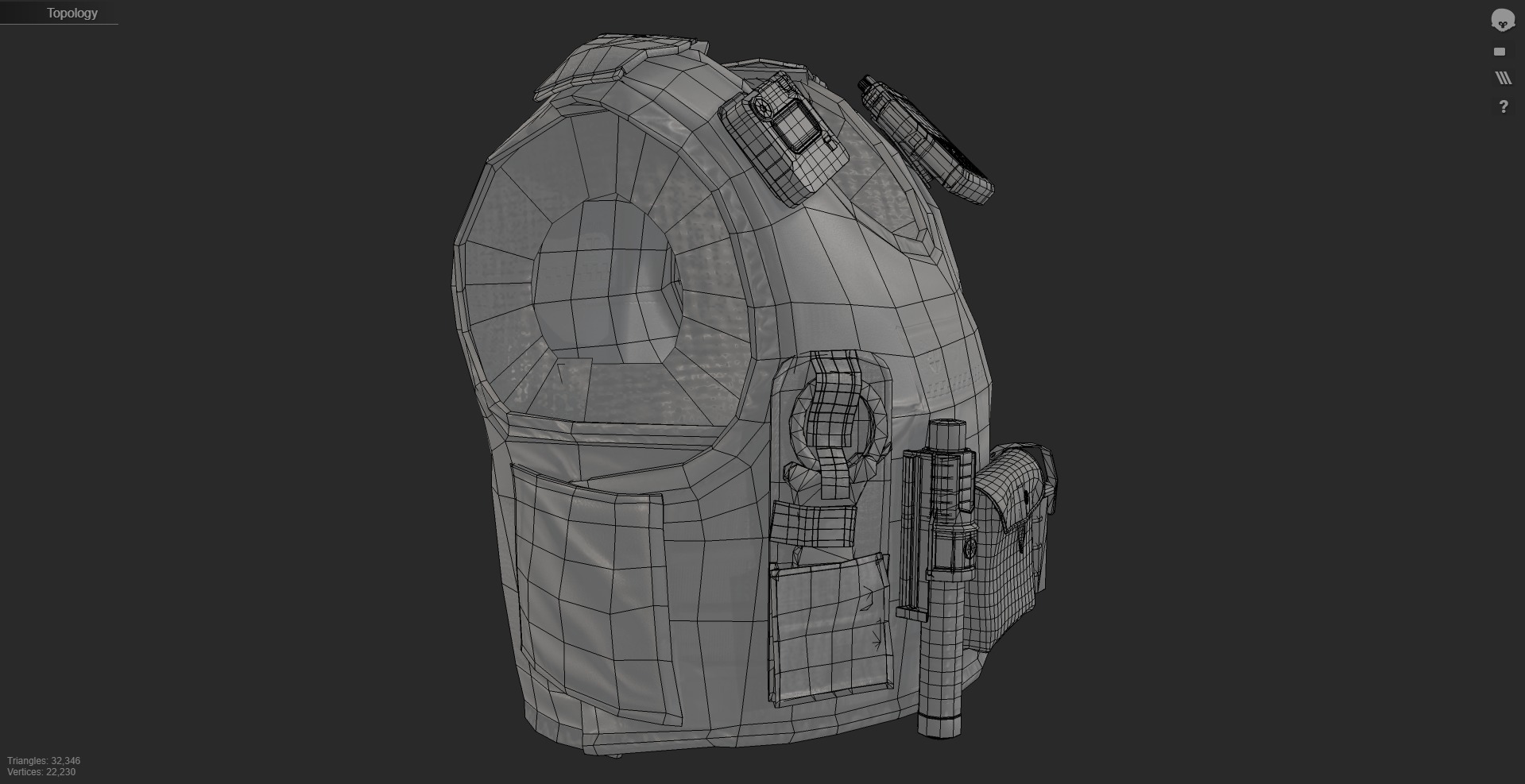 City of London Police Vest Accessories FIVEM EUP GTA Uniform Low-poly 3D model_14