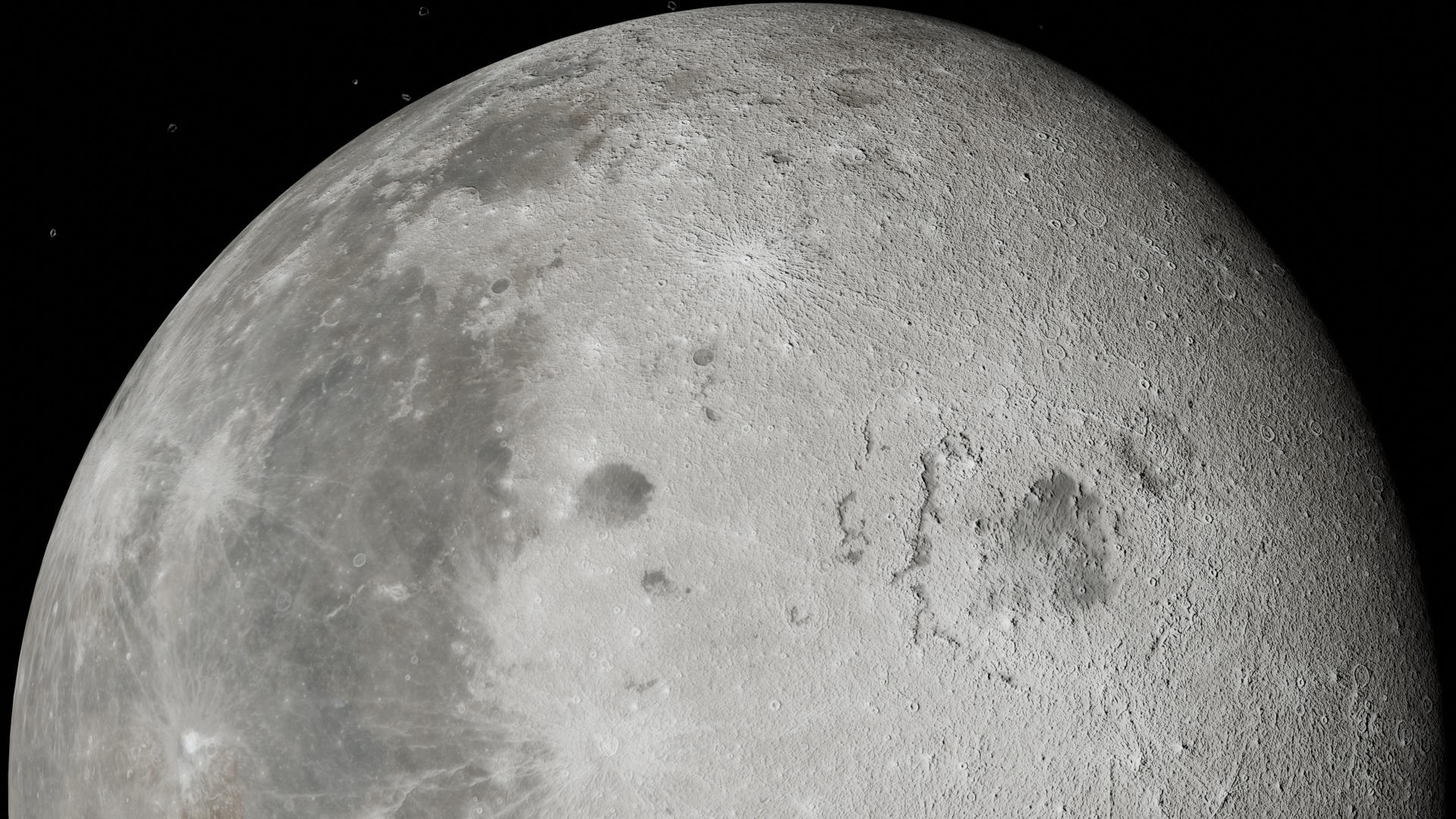 Realistic Low-Poly Moon 3d Model  3D model_1