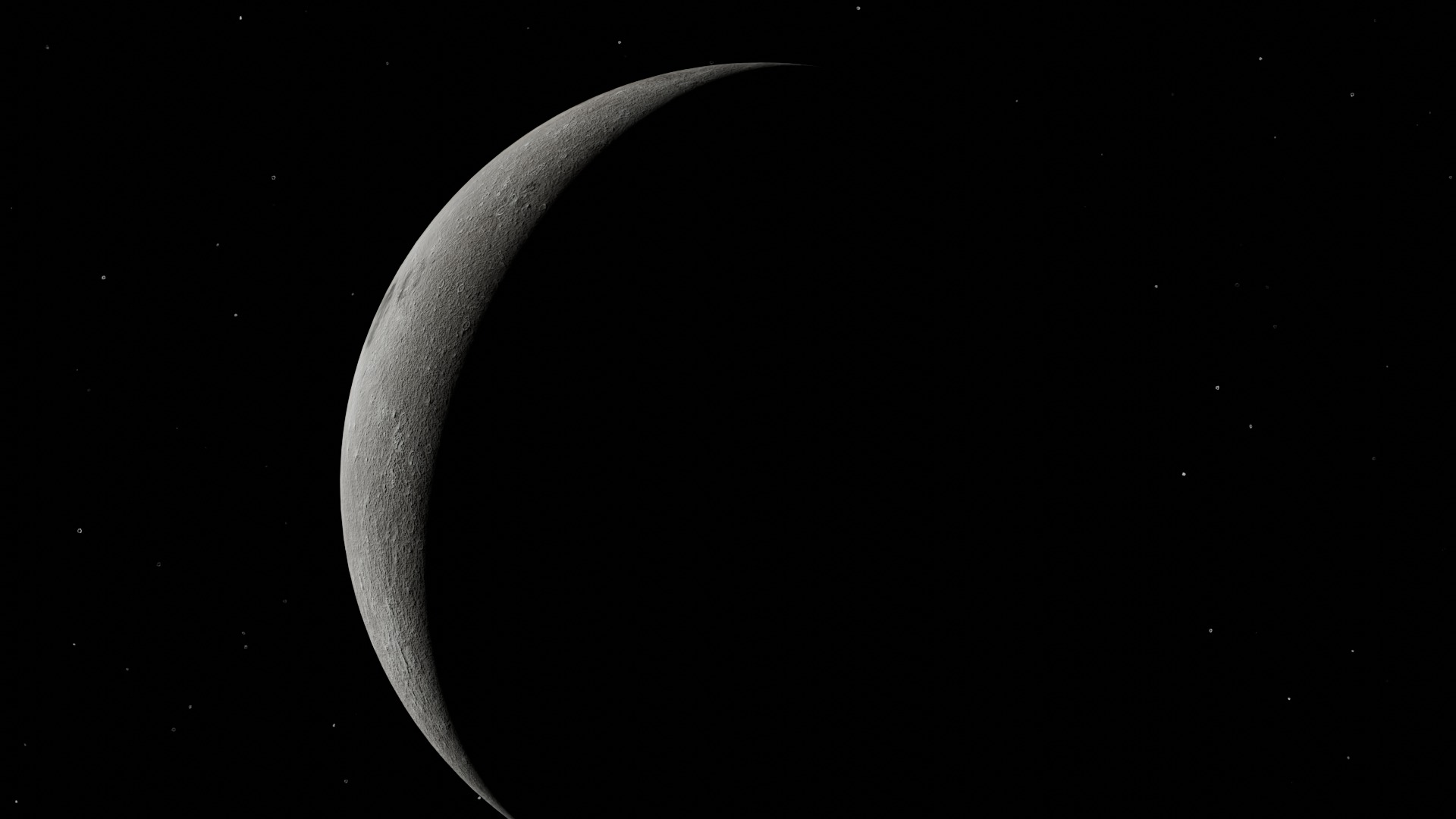 Realistic Low-Poly Moon 3d Model  3D model_5