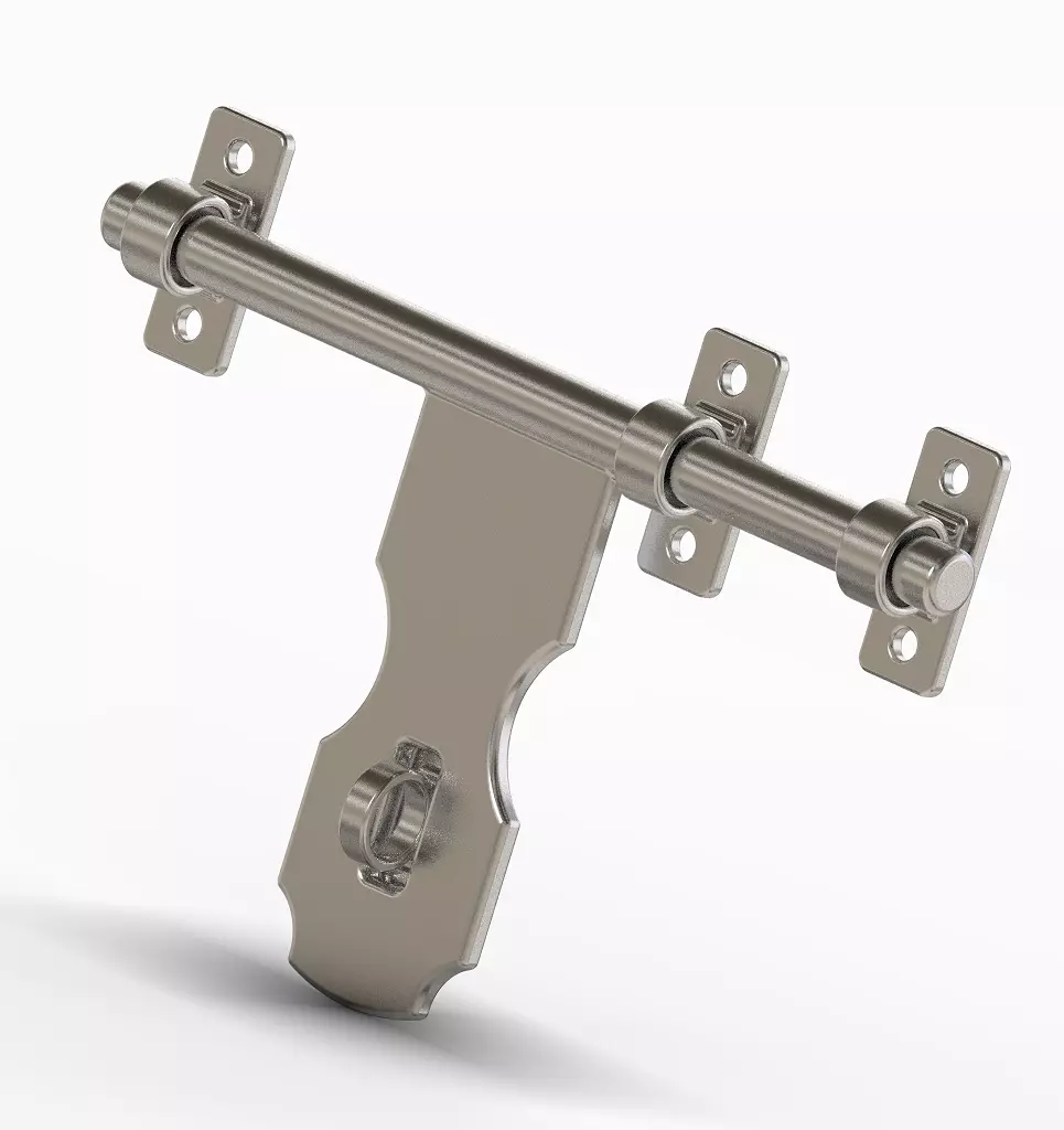 Sliding Door Bolt Latch 3D print model_0
