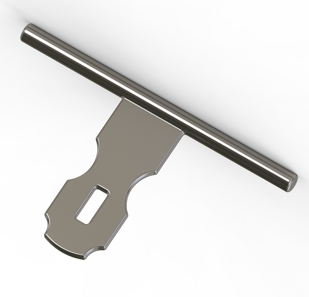 Sliding Door Bolt Latch 3D print model_3