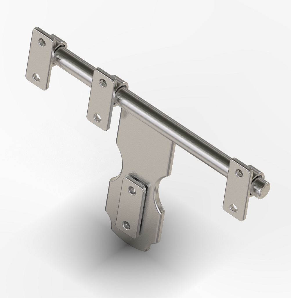 Sliding Door Bolt Latch 3D print model_2