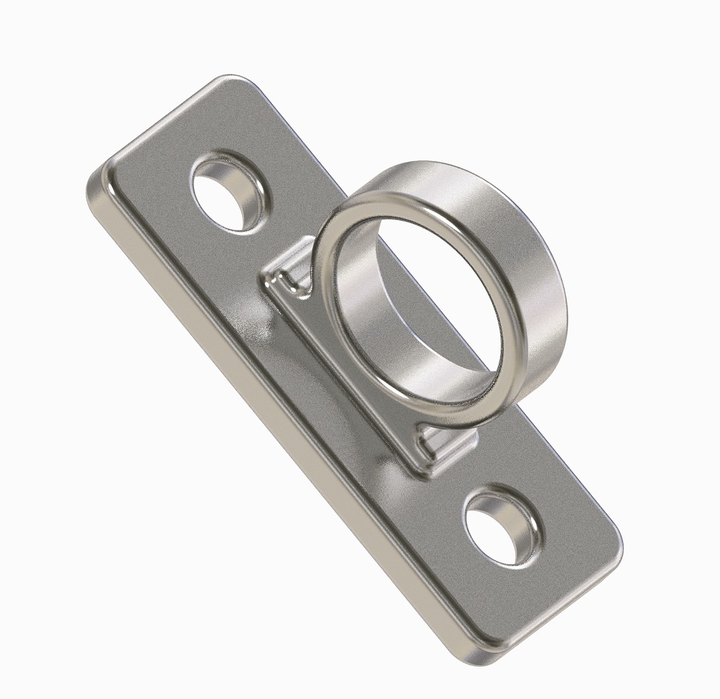 Sliding Door Bolt Latch 3D print model_12