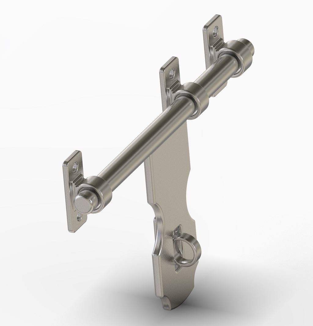 Sliding Door Bolt Latch 3D print model_1