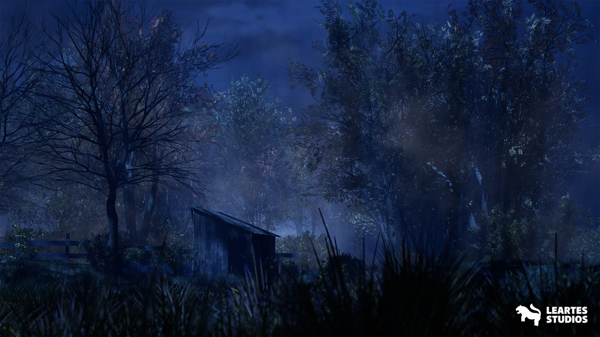 Haunted House Environment  Low-poly 3D model_3