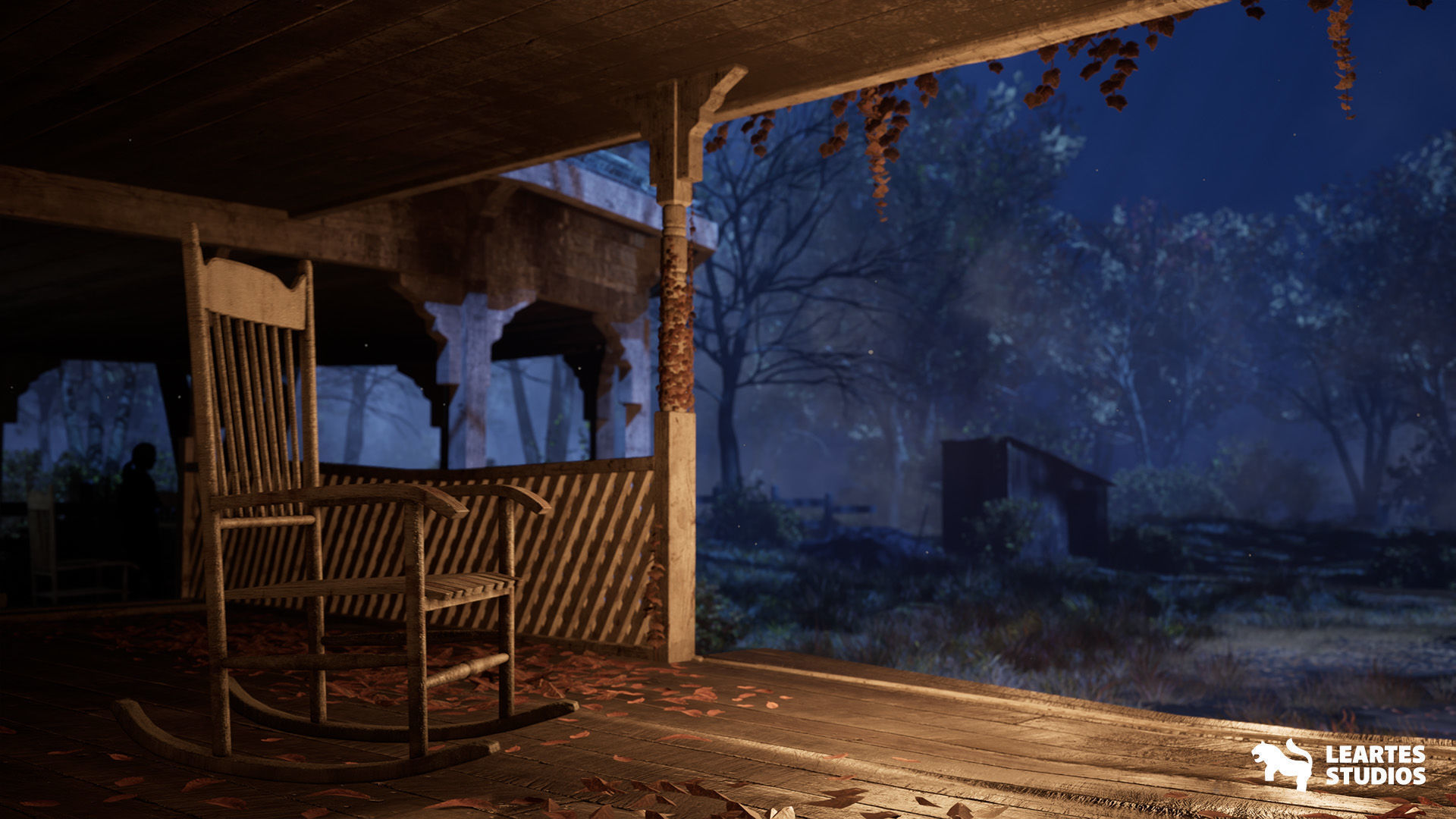 Haunted House Environment  Low-poly 3D model_12