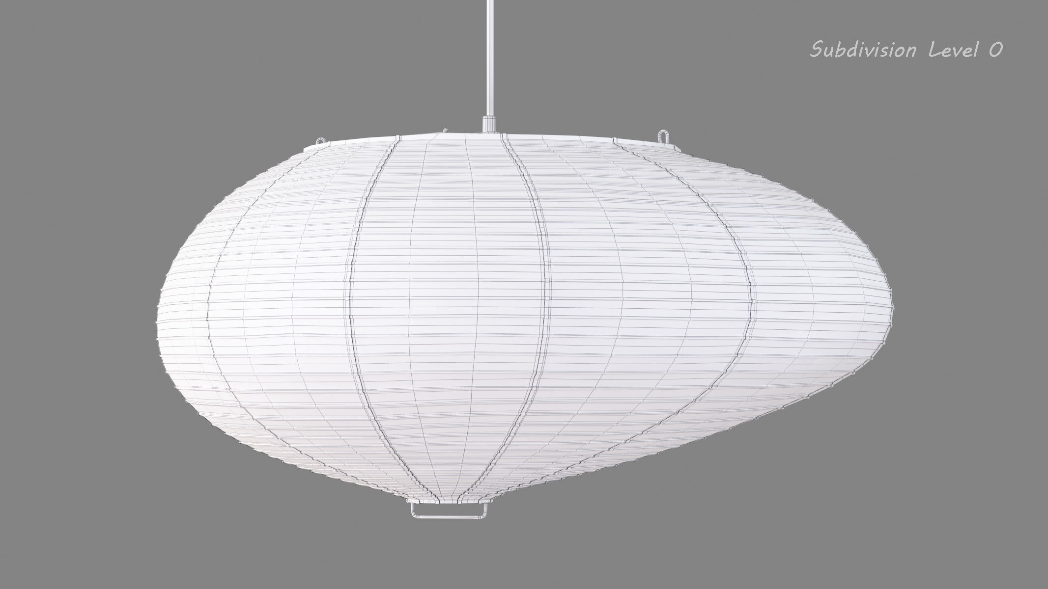 Akari 16A Lamp by Isamu Noguchi 3D model_13