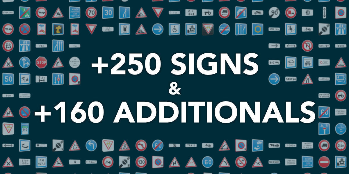 Road Signs - French Edition 3D model_1
