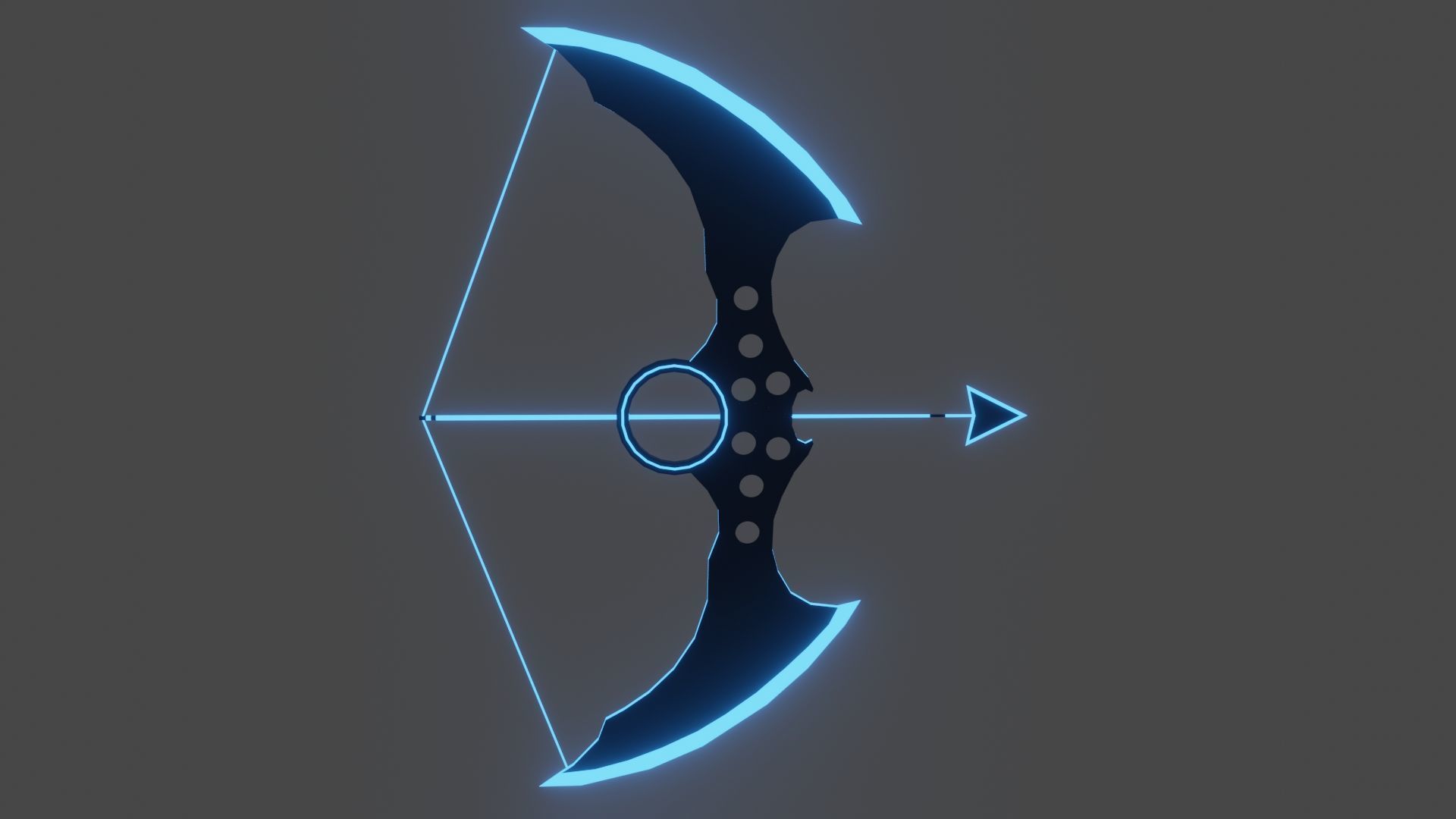 Bow and Arrows 3d model   Low-poly 3D model_1