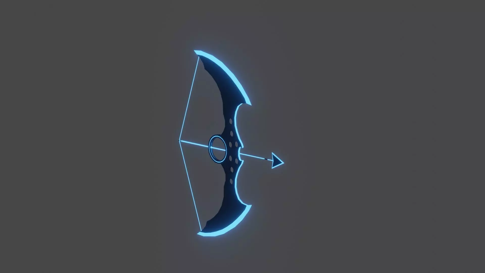 Bow and Arrows 3d model   Low-poly 3D model_0