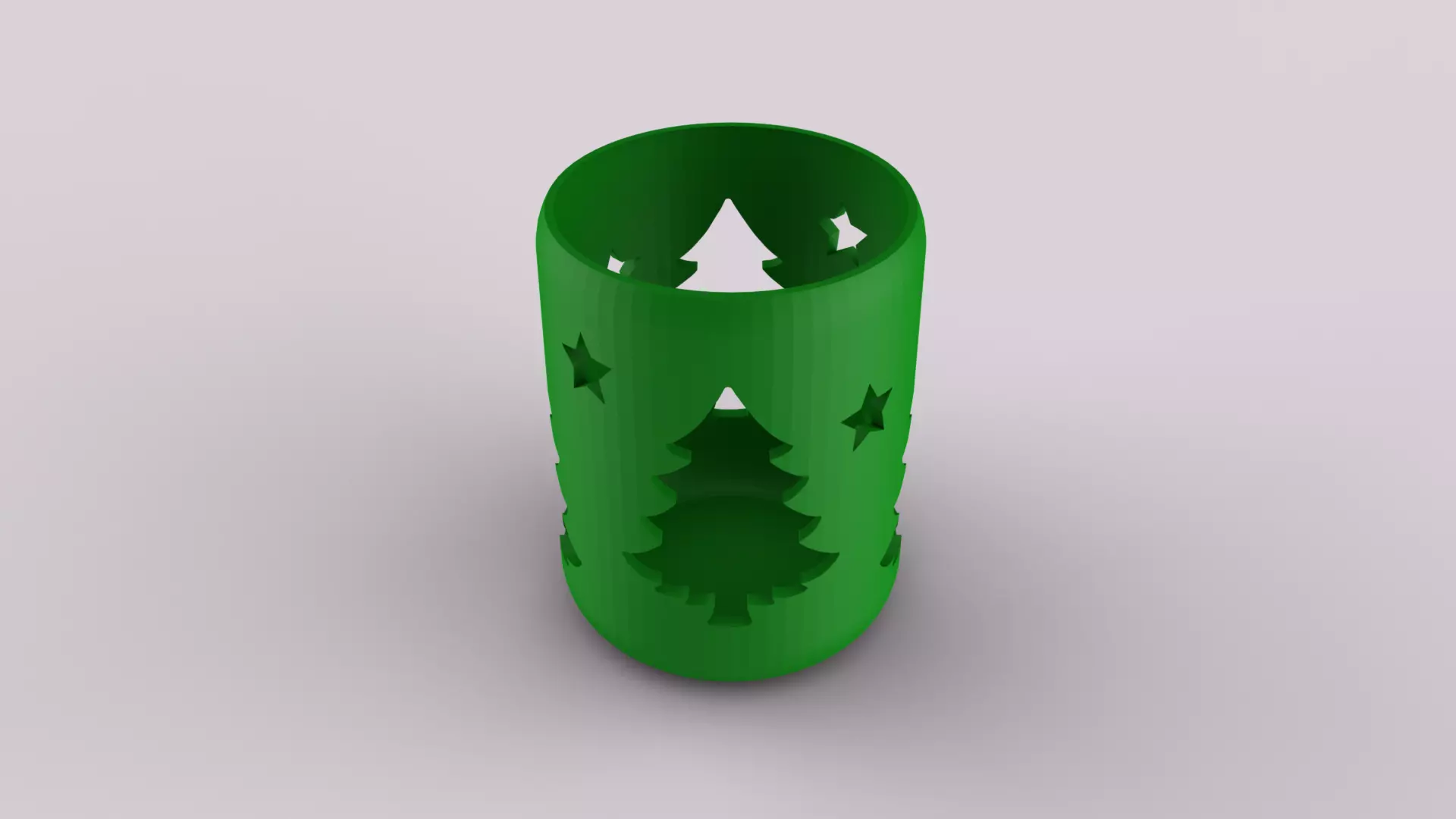 Decorative Chiristmas Pen Holder 3D print model_0