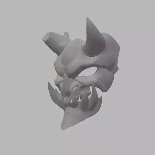 Demon Mask 3D Model Ready to Print